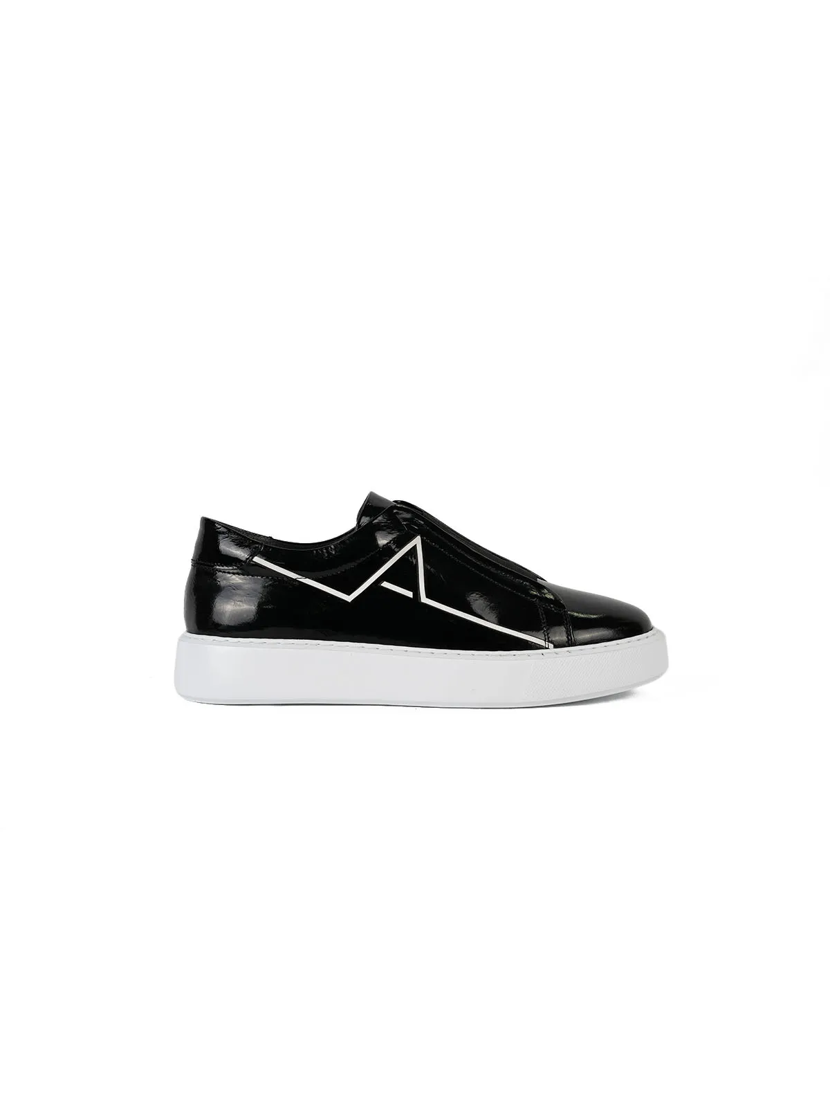 Eva Taban Rugan Deri Sneaker Siyah