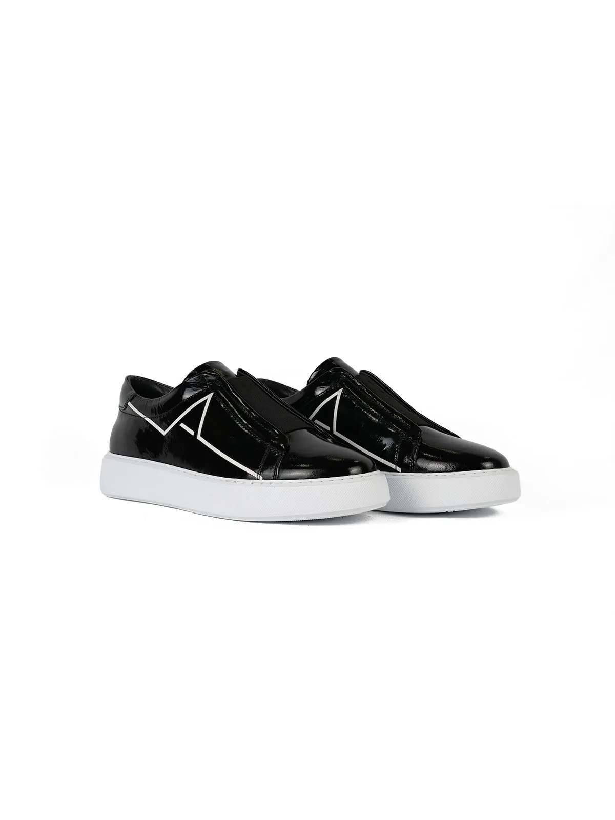 Eva Taban Rugan Deri Sneaker Siyah 2