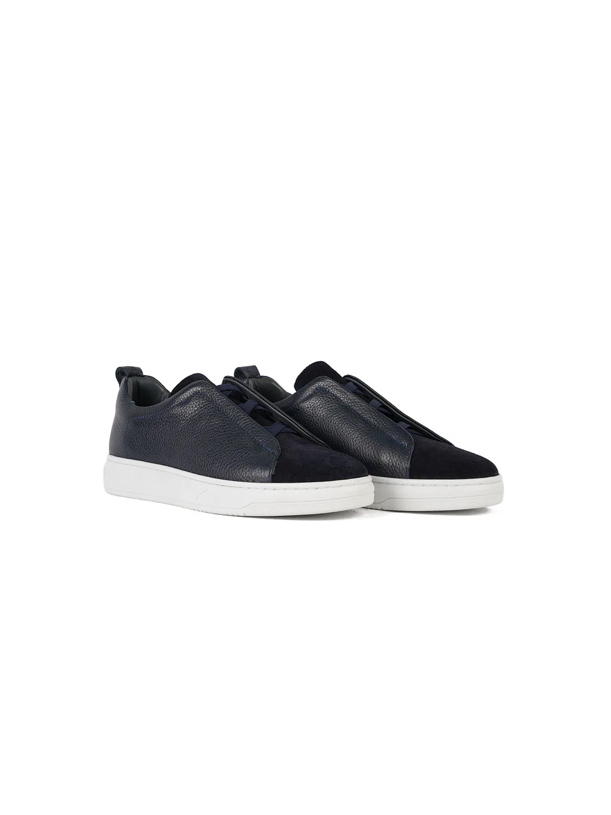 Eva Taban Süet Deri Sneaker Lacivert 2