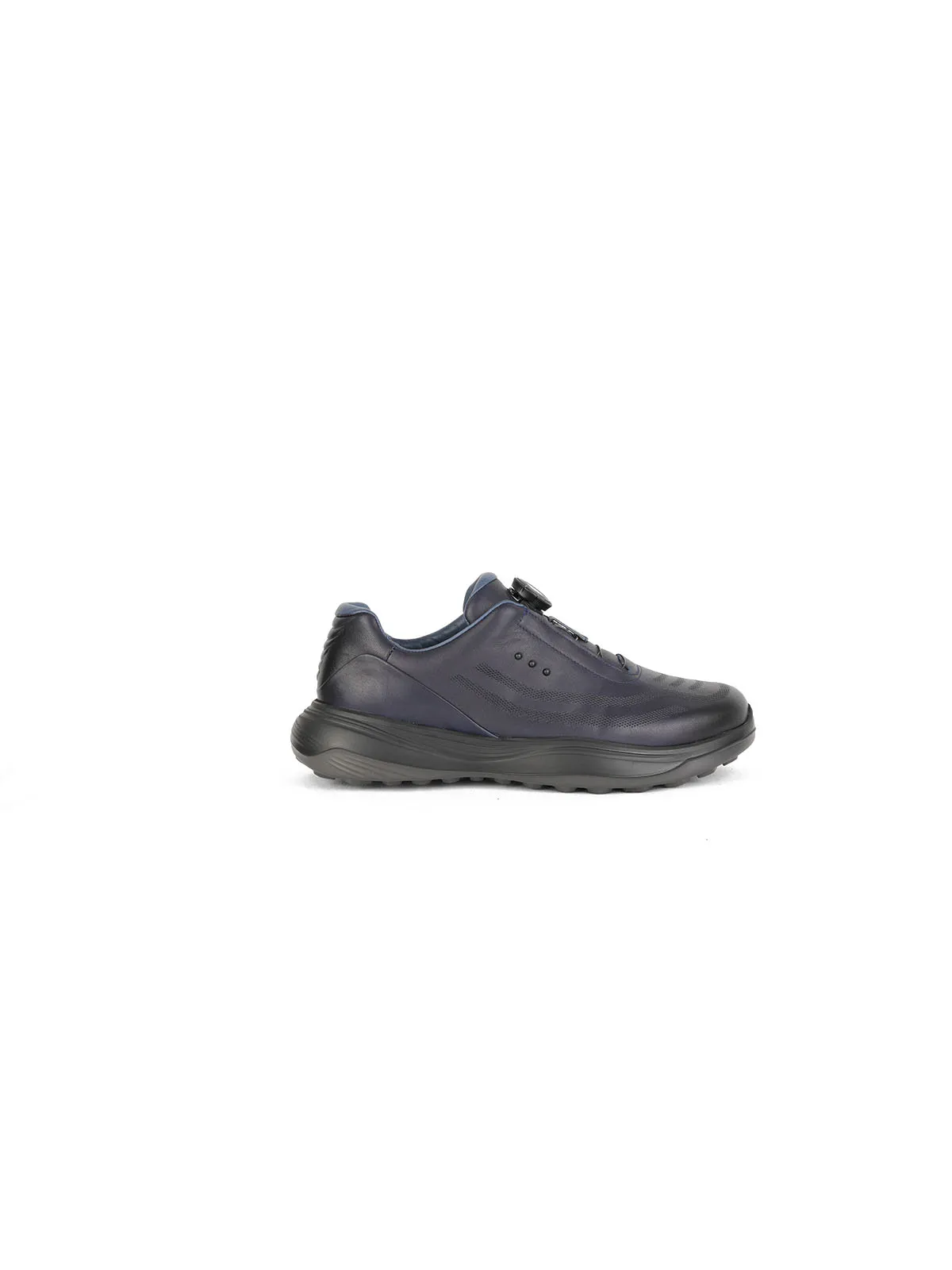 İthal Taban Cilt Deri Sneaker Lacivert