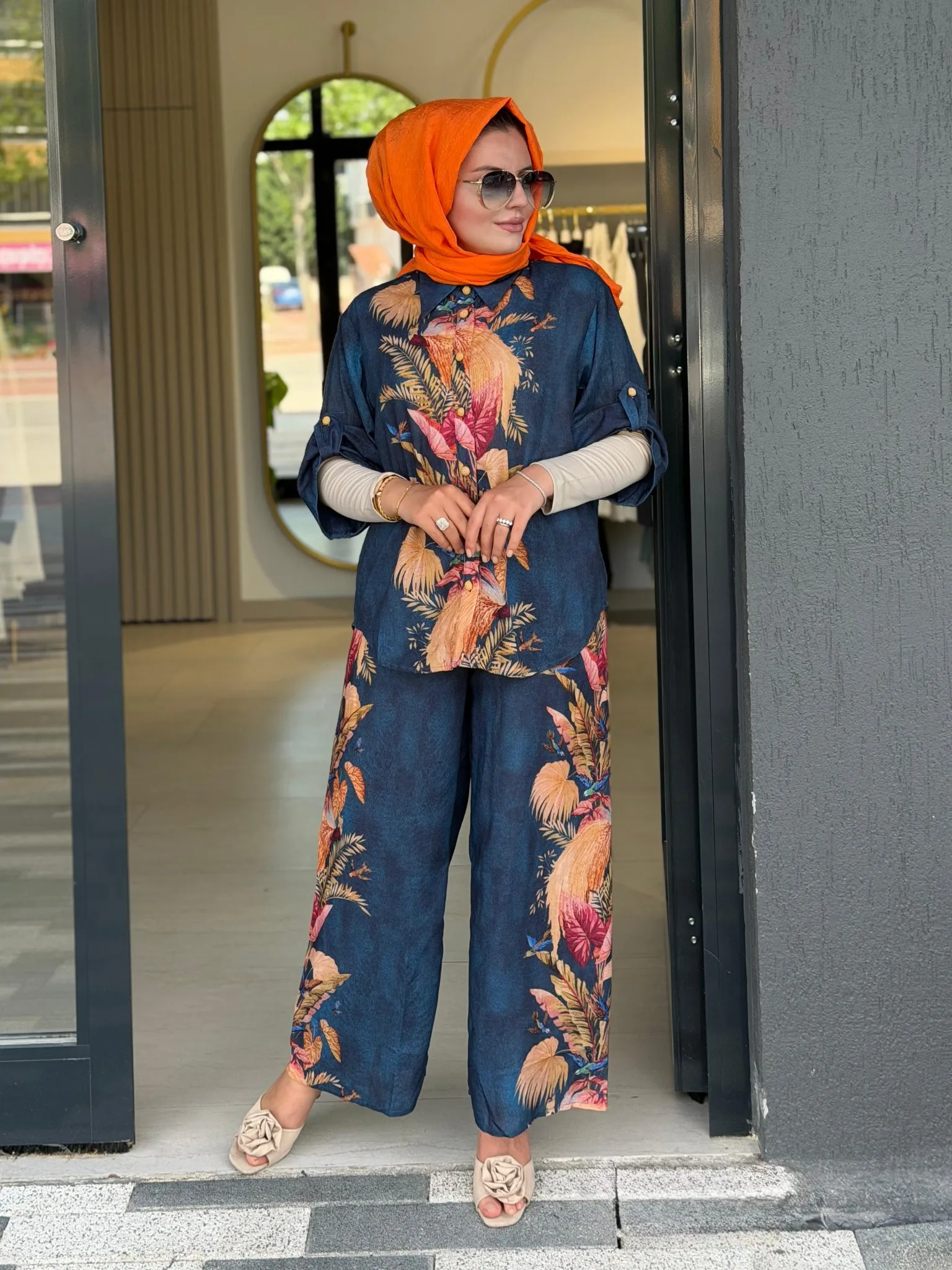 İTHAL LEMİA TAKIM Desenli