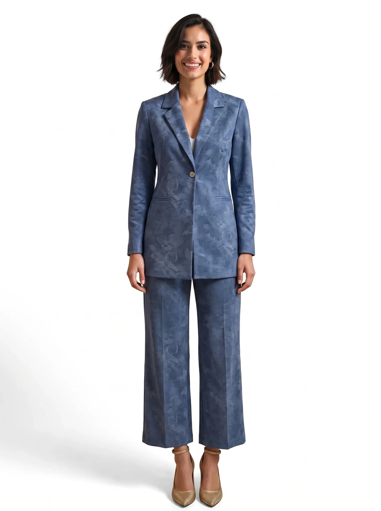 ALESYA PANTOLONLU TAKIM Indigo Mavisi