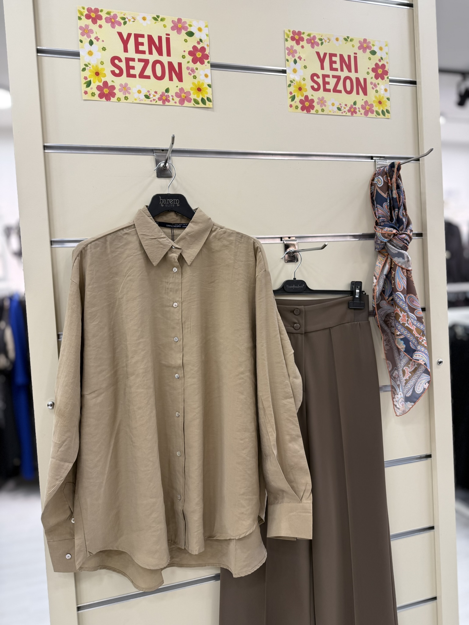 TENCEL BASİC GÖMLEK Karamel 2