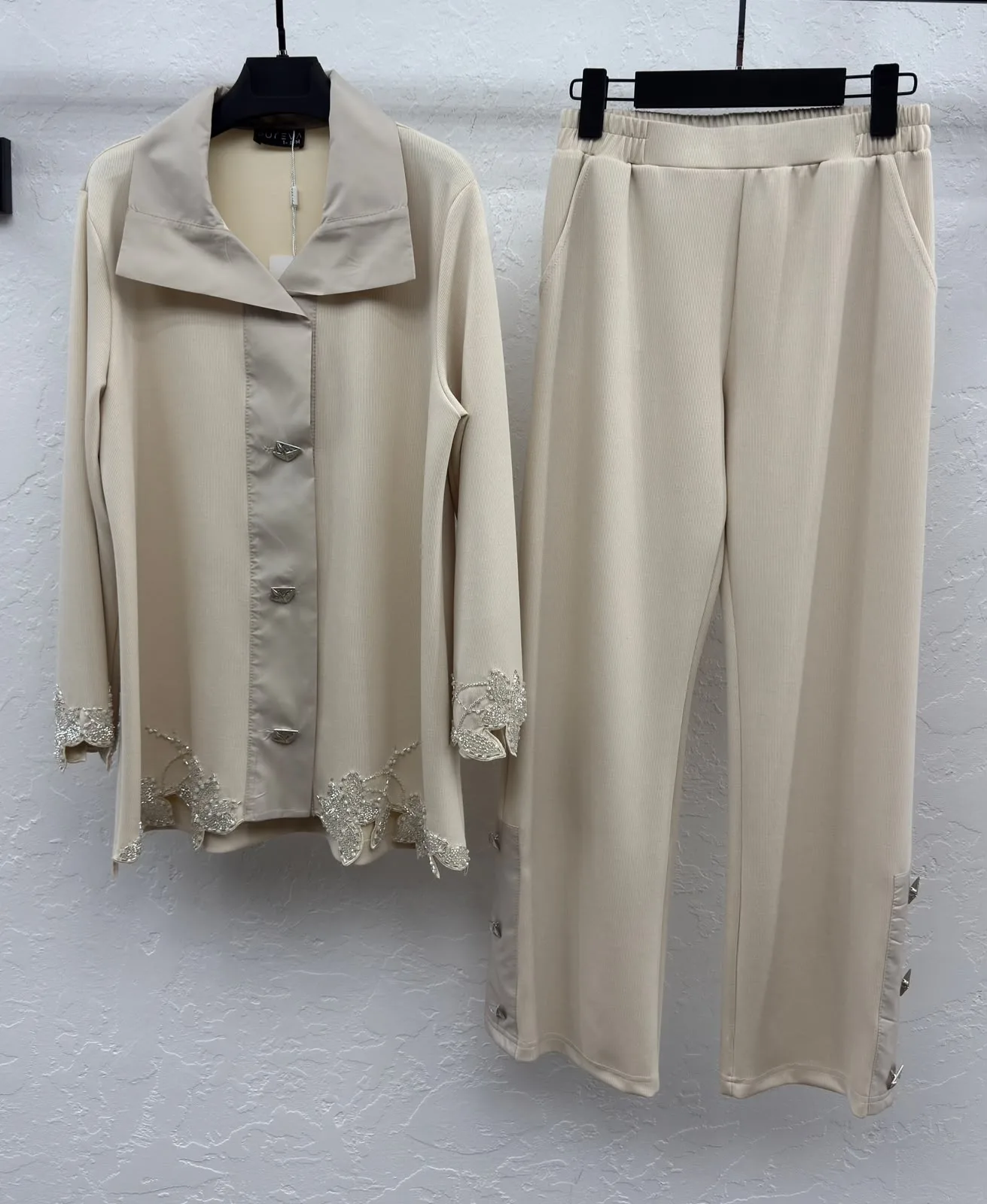 TAŞ DETAYLI TUNİK PANTOLON TAKIM Taş 2
