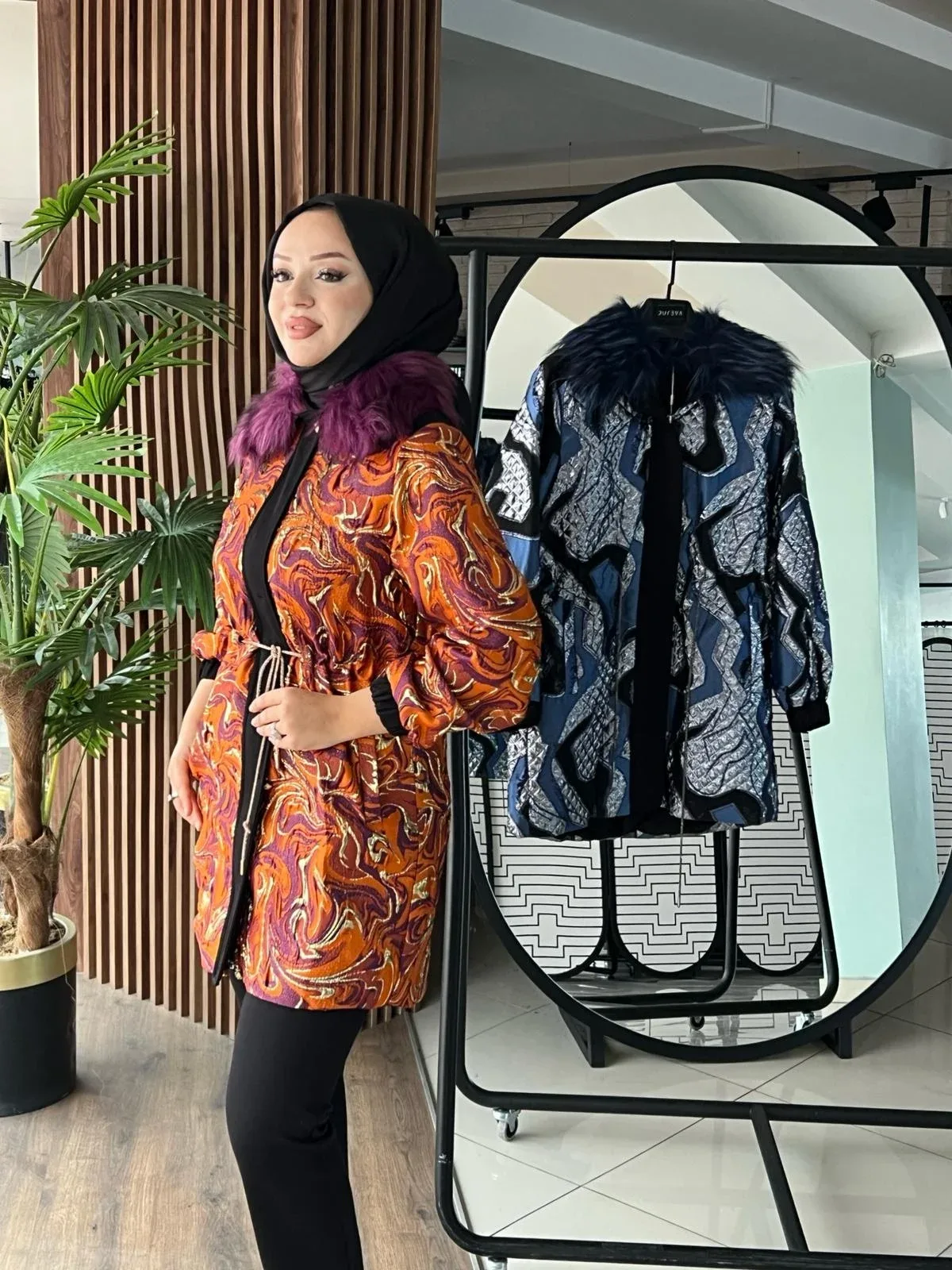PUREVA JAKAR KÜRKLÜ CEKET - Tarçın - BZCJAKAR Tarçın