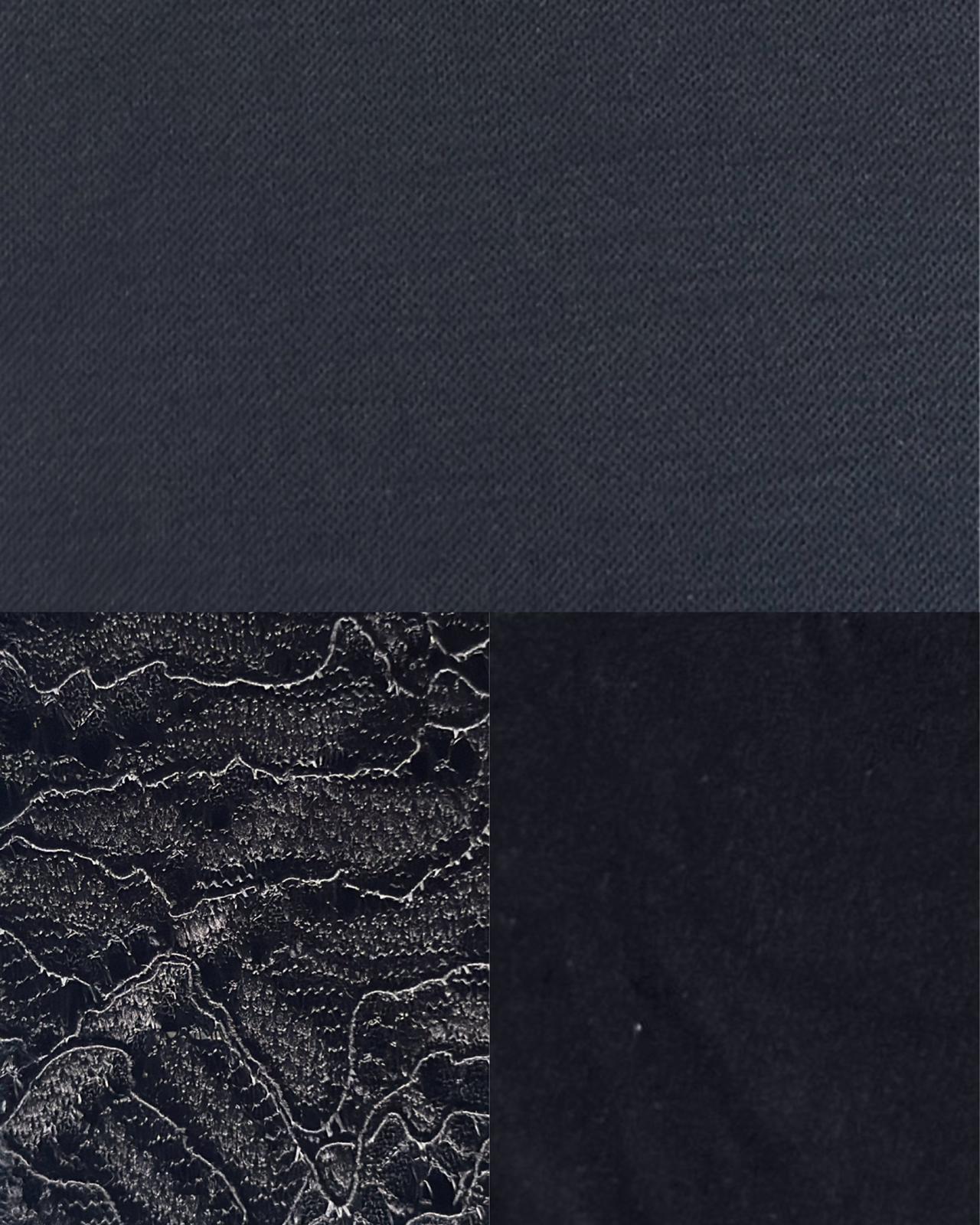 TENCEL ÖRME TUNİK PANTOLON TAKIM Siyah 2