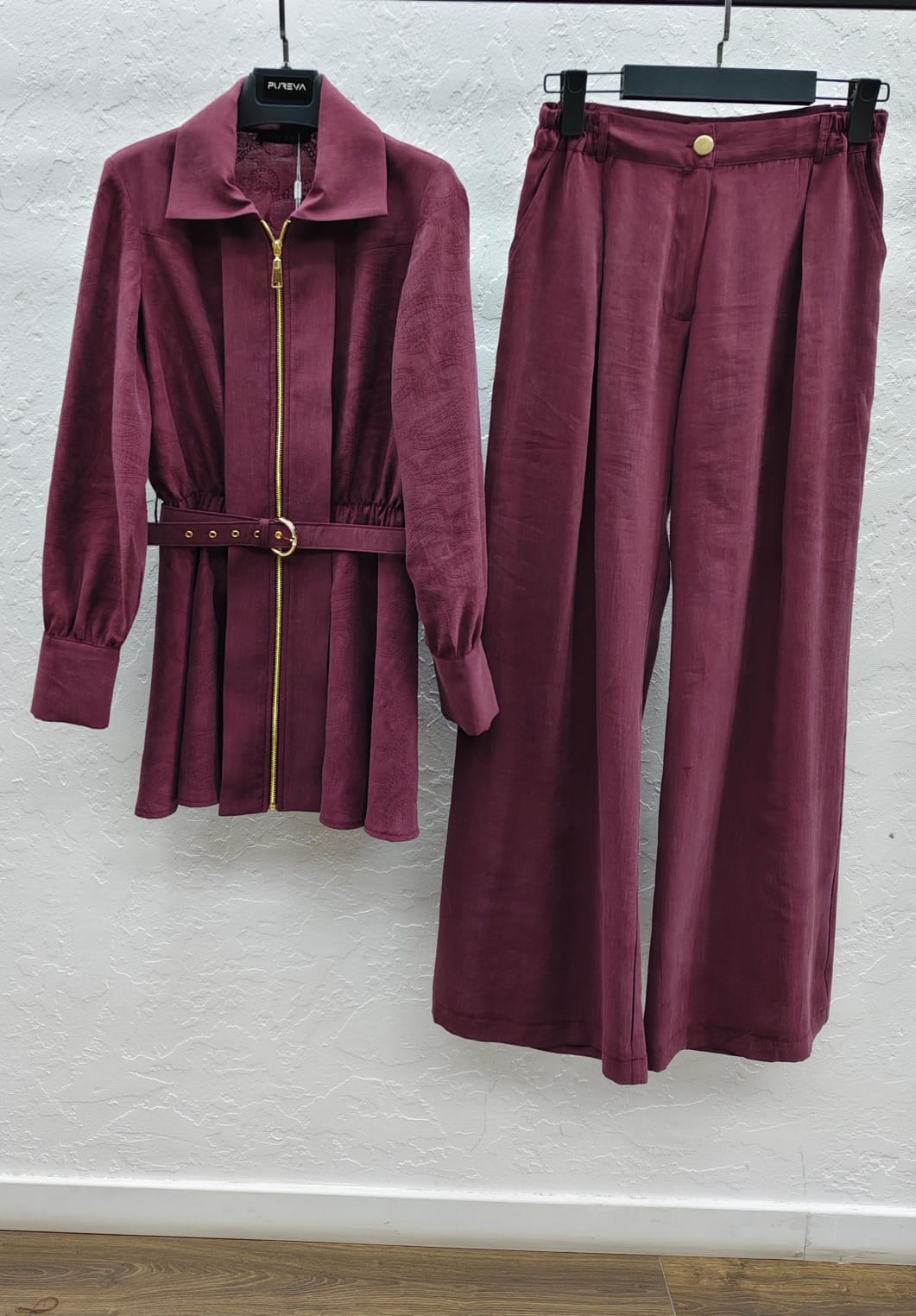 TENCEL CEKET PANTOLON TAKIM Mürdüm 4