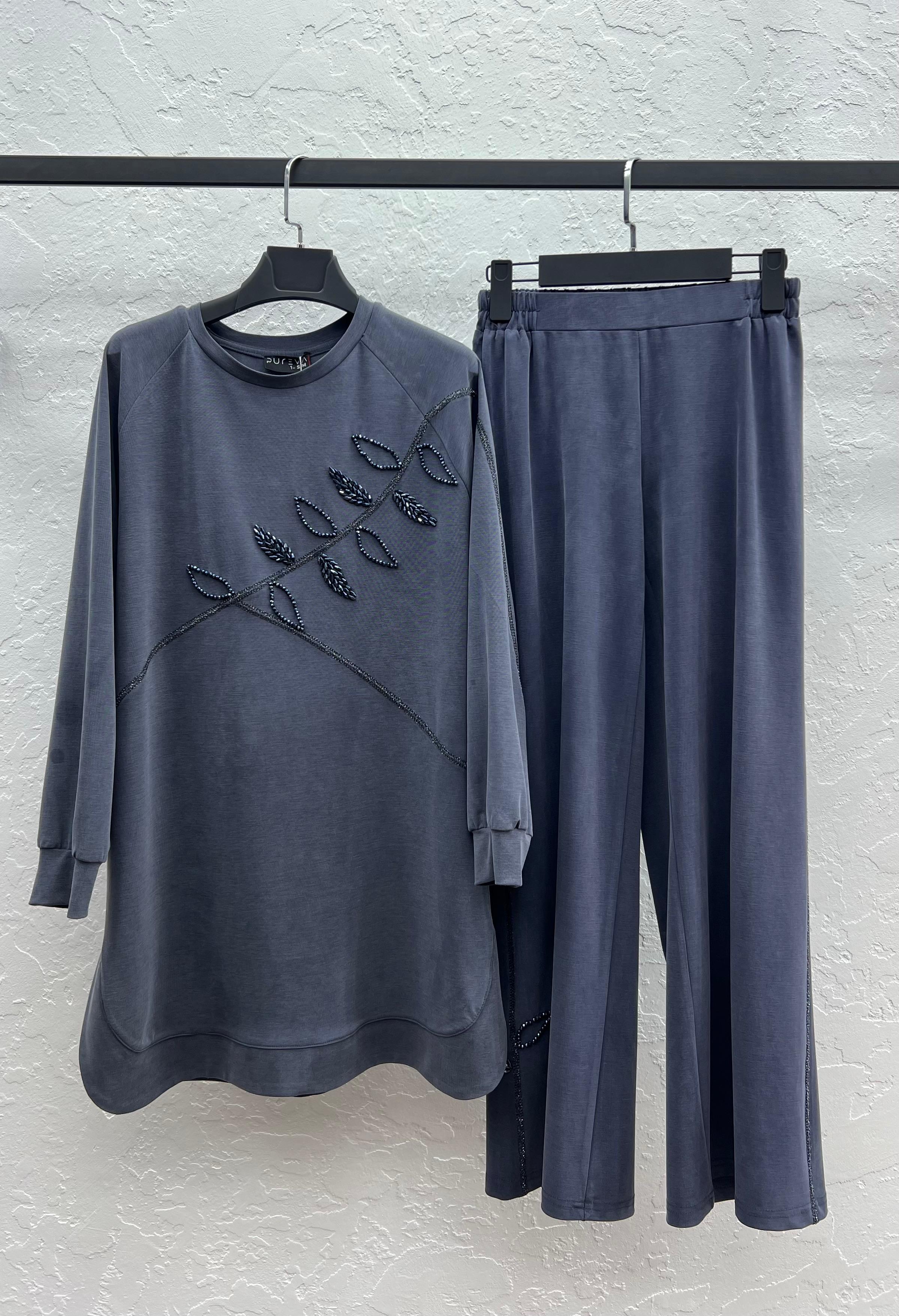 TENCEL CUPRA ÖRME TUNİK PANTOLON TAKIM Laci 2