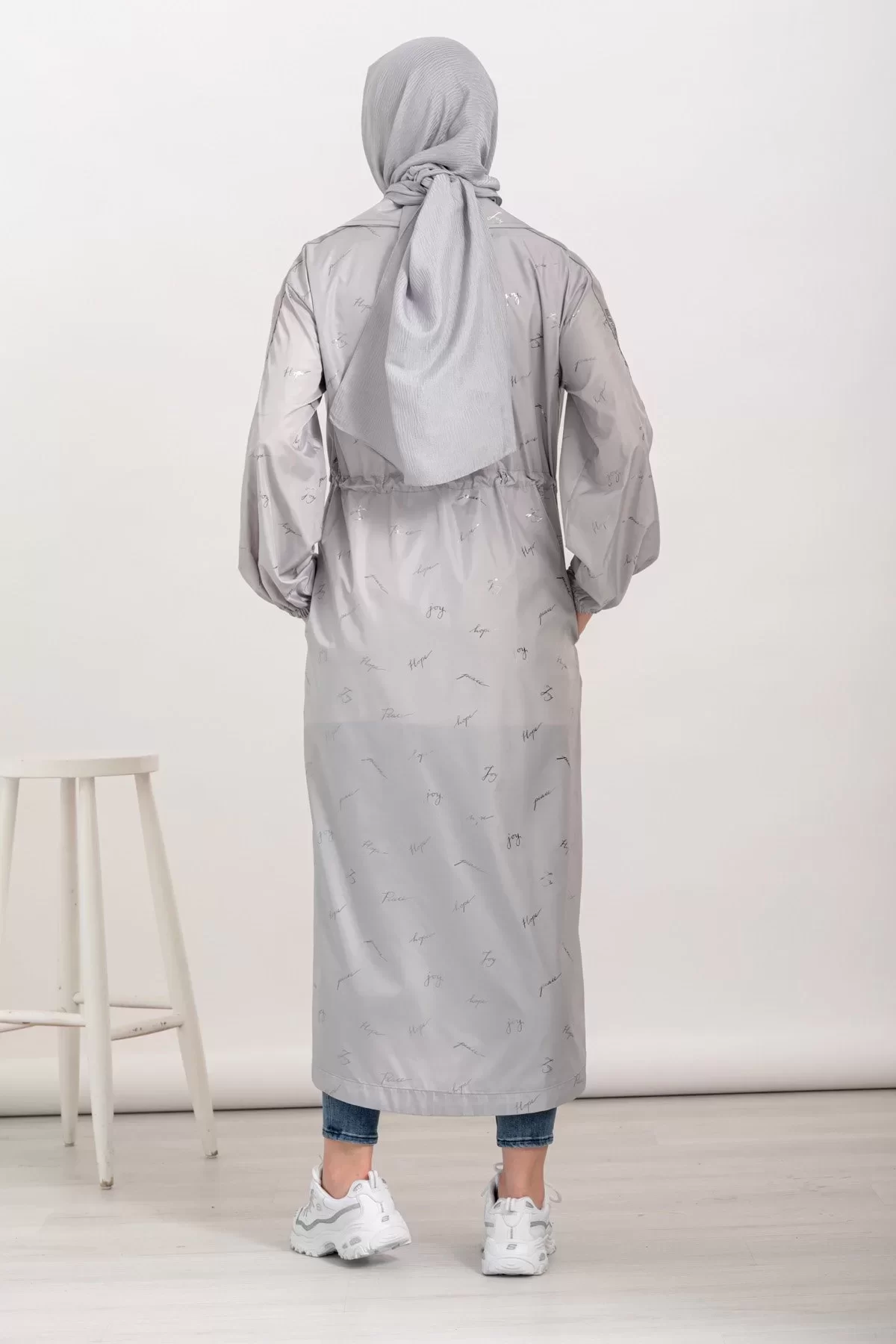 İMZA DESEN GUNMETAL SPOR KAP Gri 2