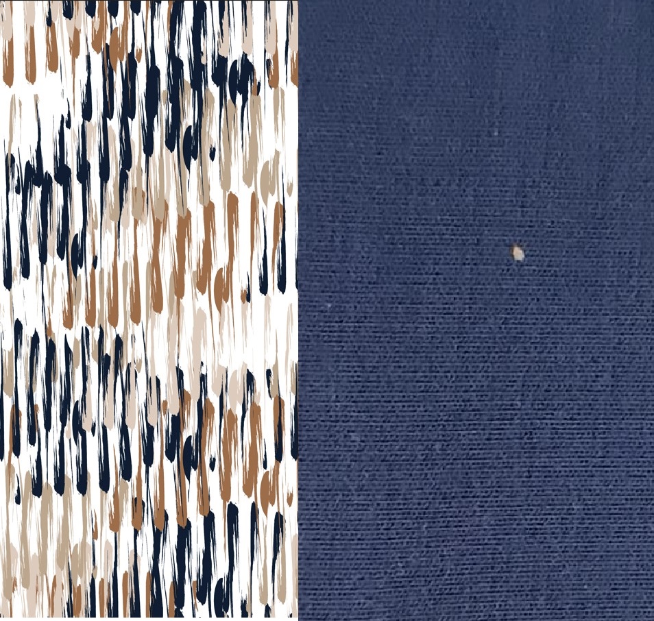 MODAL DESENLİ KAP & PANTOLON TAKIM PENYE İÇLİK Indigo 4