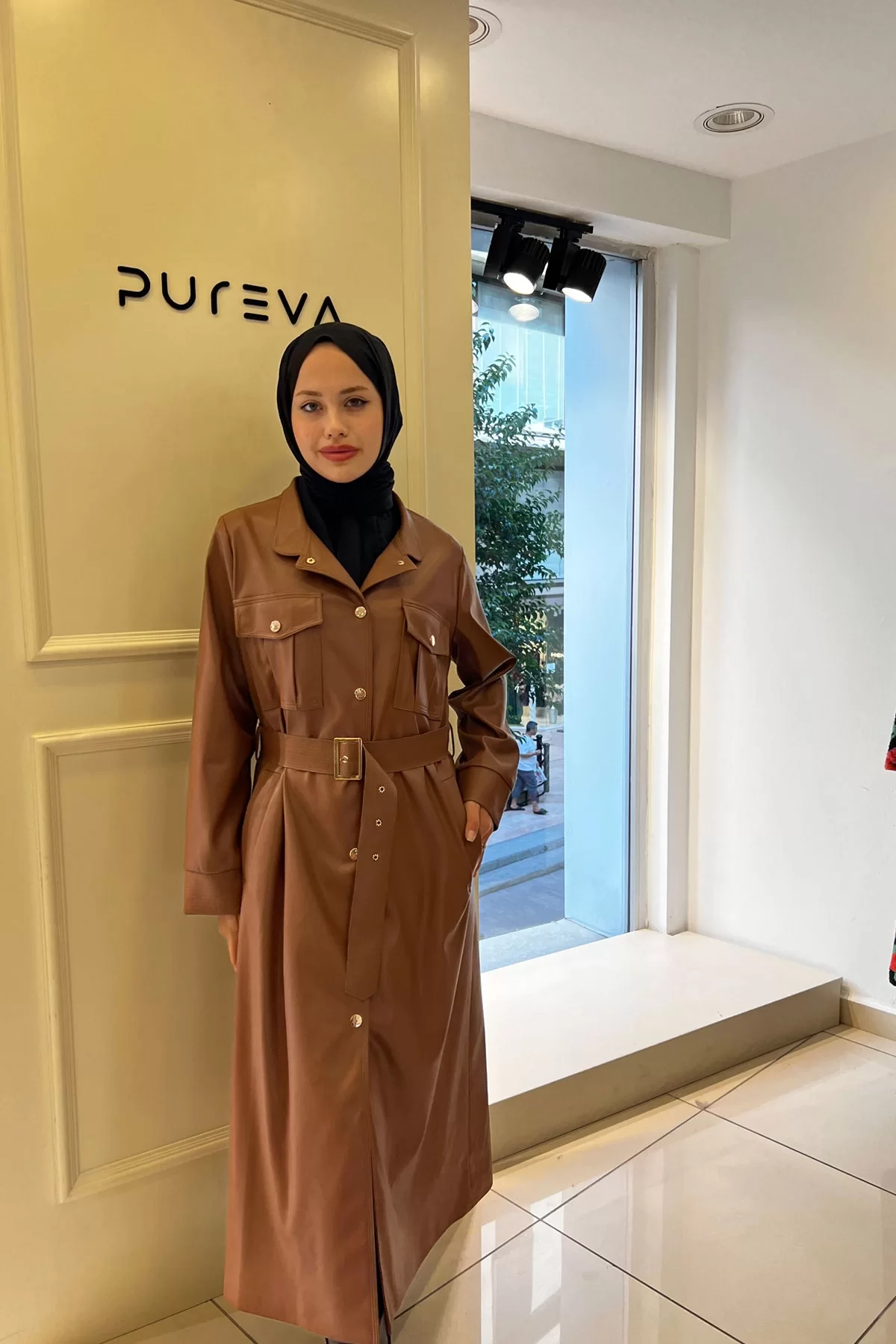 DİKİŞ DETAYLI DERİ KAP Taba 6