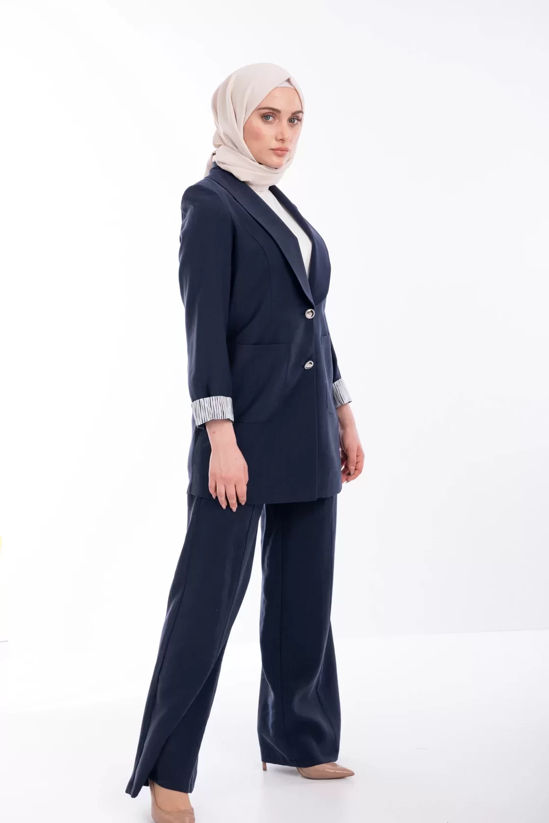 SPOR DİKİŞLİ PANTOLON Lacivert 6