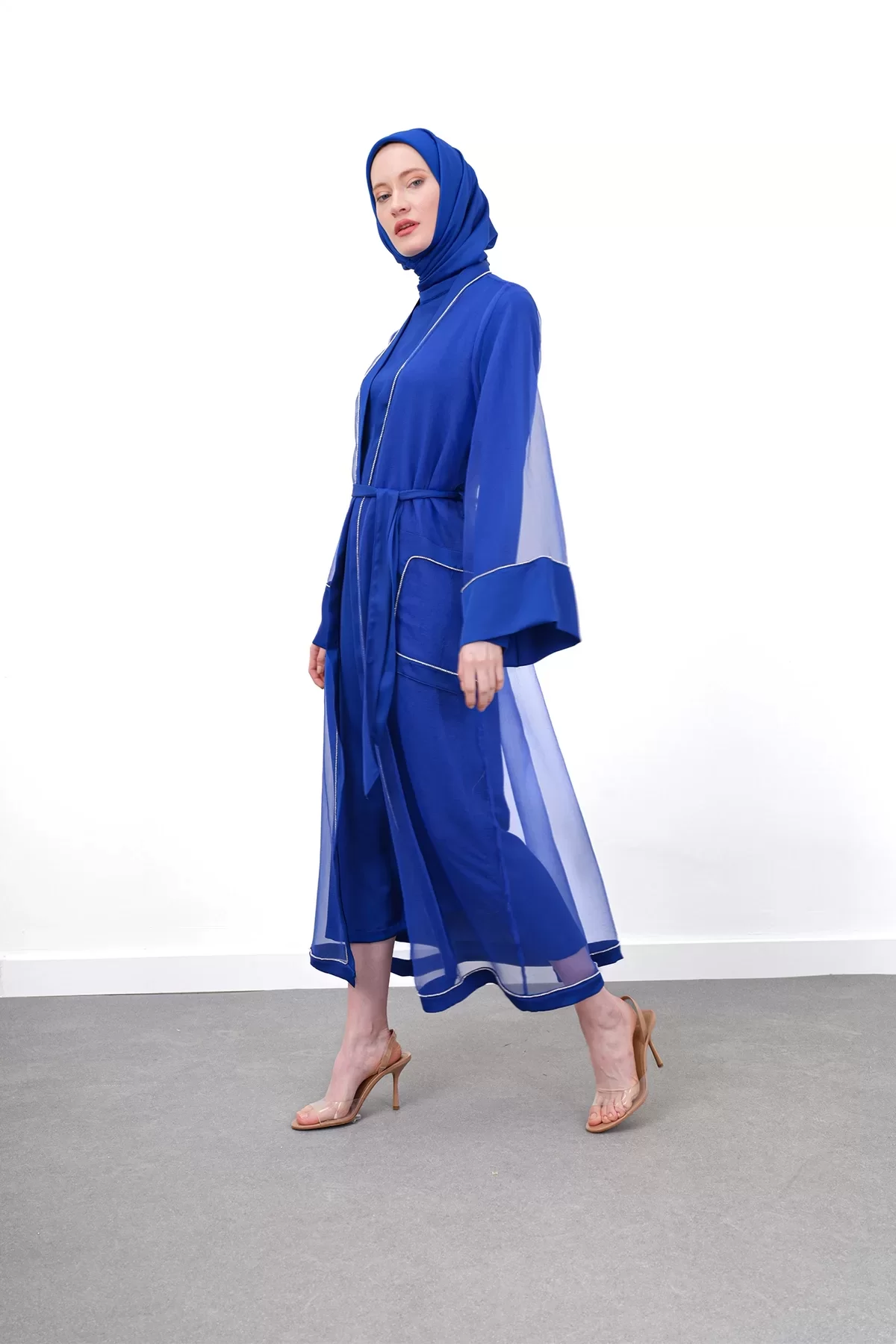 ORGANZE & SANDY LUXURY İKİLİ TAKIM Saks 7