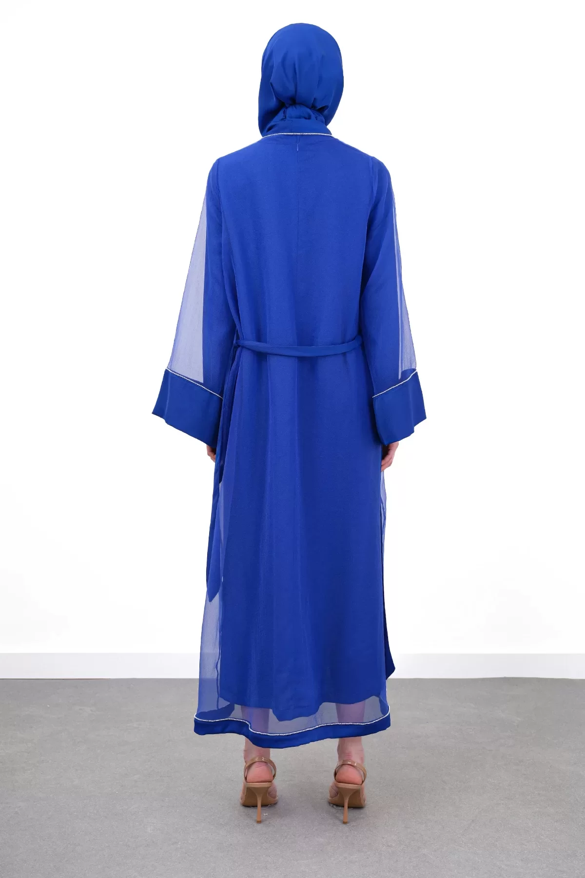 ORGANZE & SANDY LUXURY İKİLİ TAKIM Saks 3