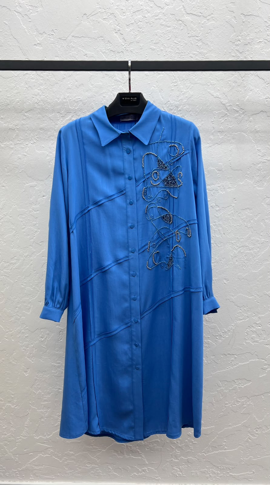 TENCEL EL İŞLEMİ TUNİK Indigo 2