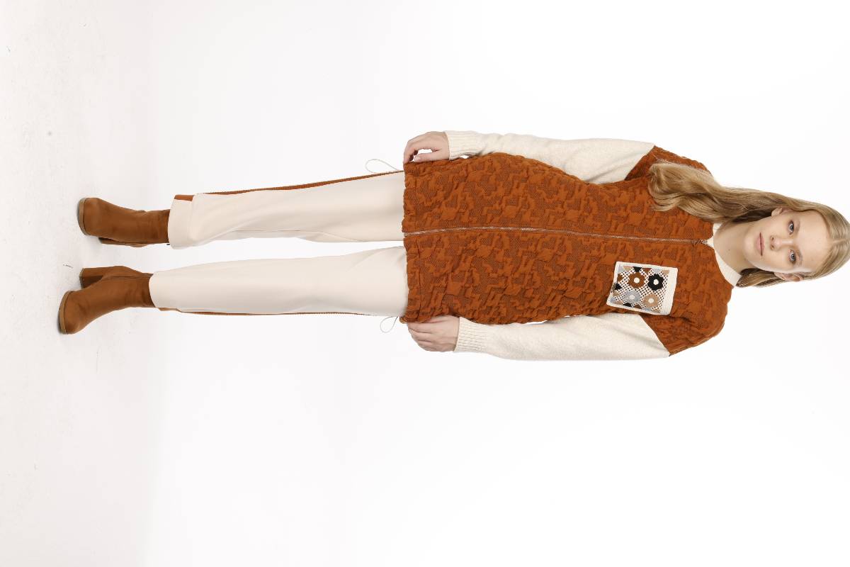 COTON KAPİTONE MODAL PANTOLON TAKIM Taba 9