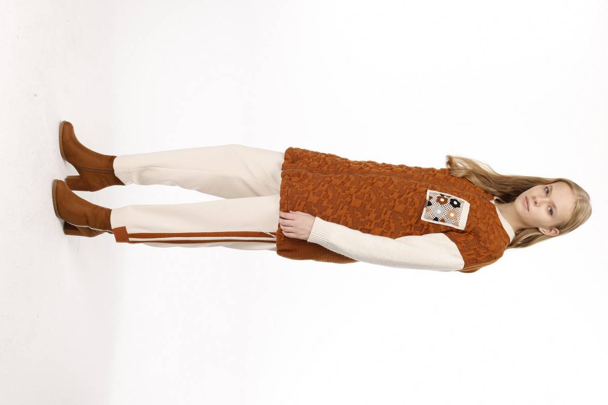 COTON KAPİTONE MODAL PANTOLON TAKIM Taba 6