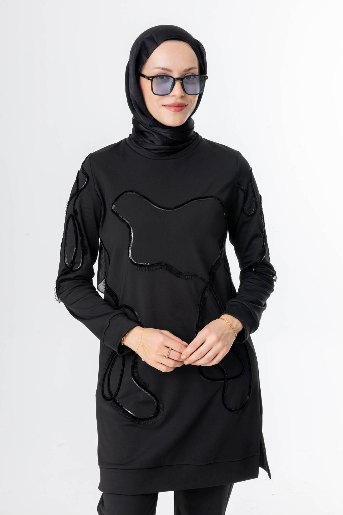 SCUBA TUNİK & KAPİTONE YELEK PANTOLON TAKIM Siyah 6