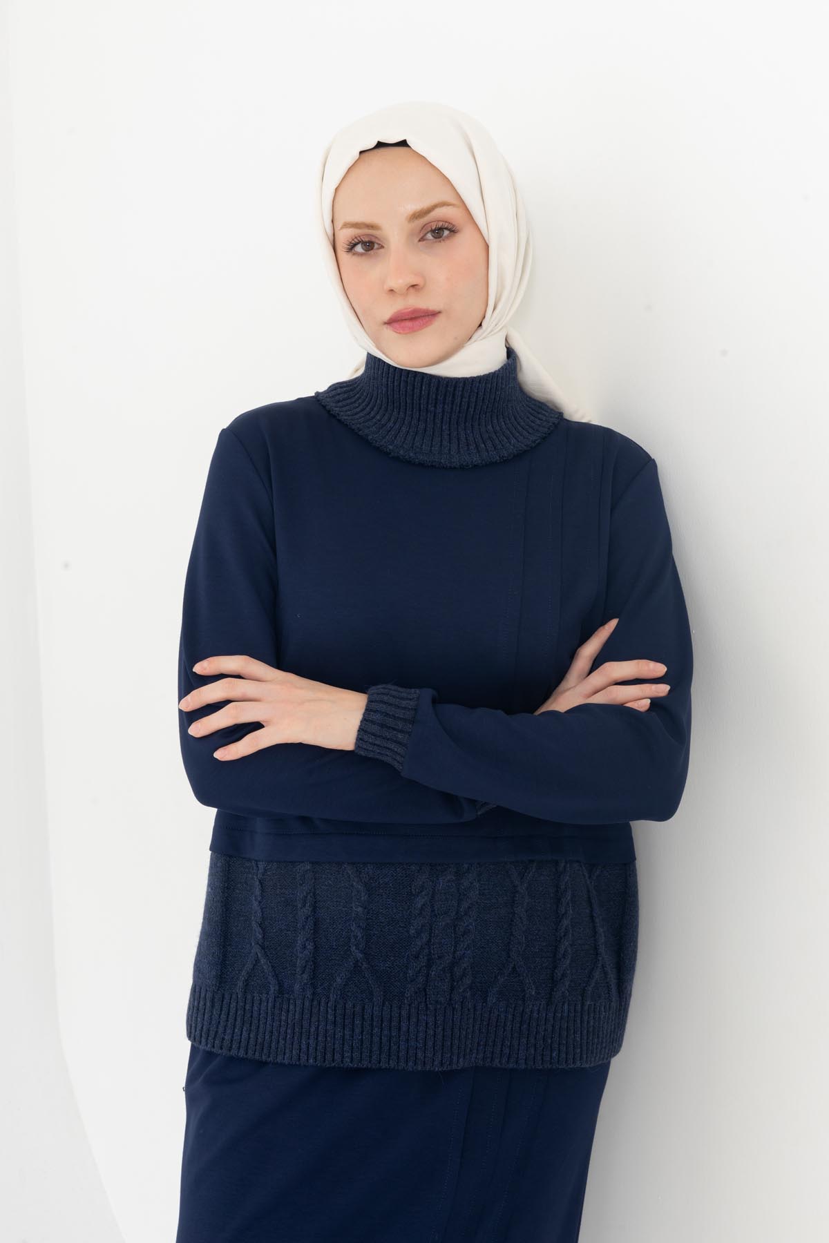 MODAL TUNİK & ETEK TAKIM Lacivert 6