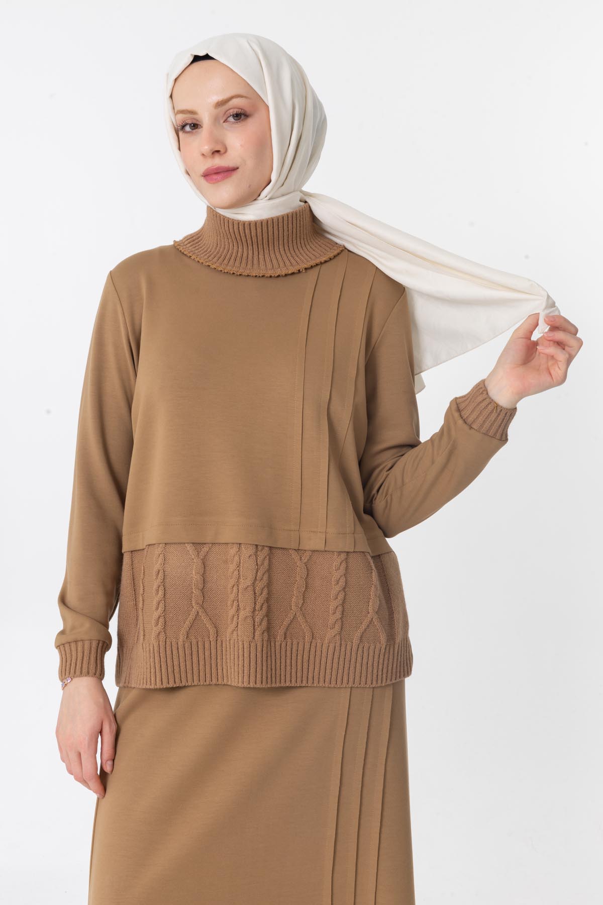MODAL TUNİK & ETEK TAKIM Camel 6
