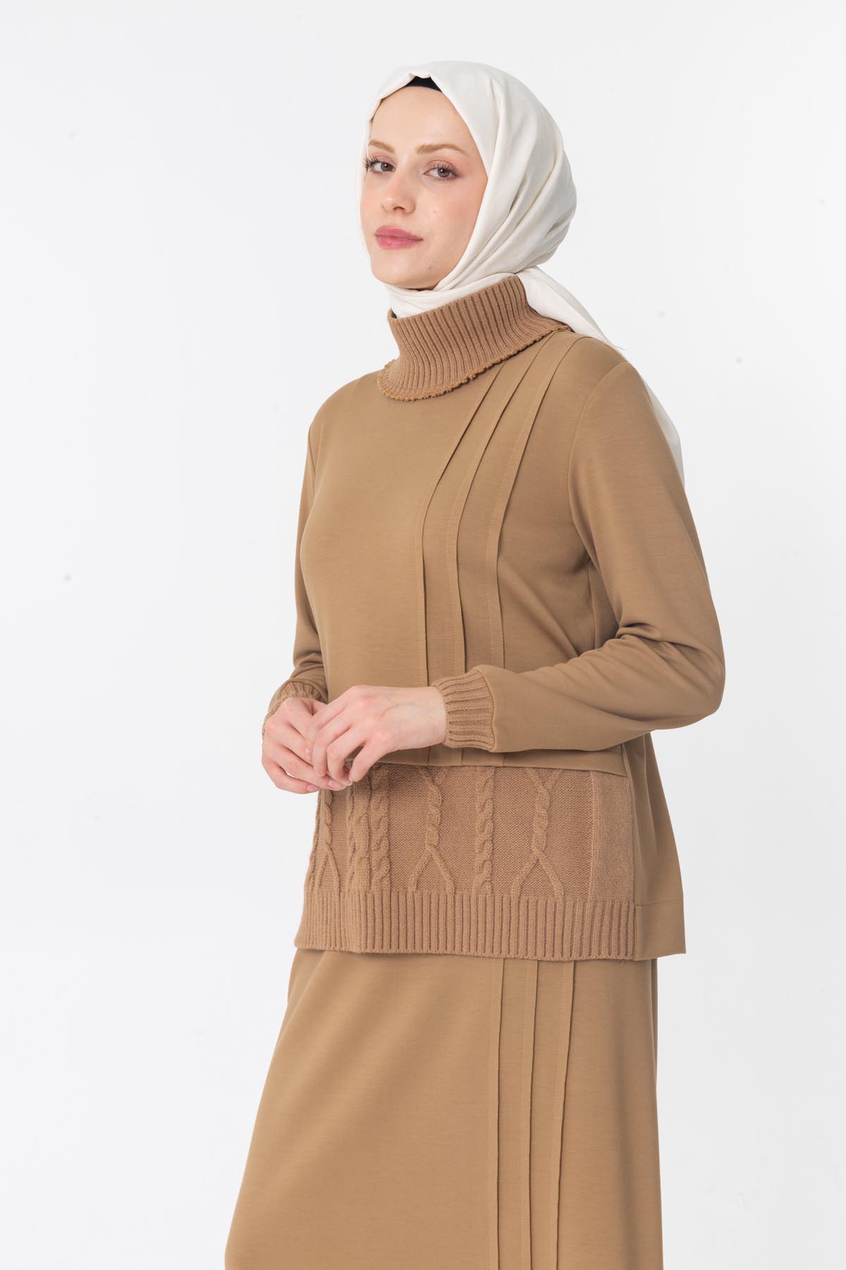 MODAL TUNİK & ETEK TAKIM Camel 3