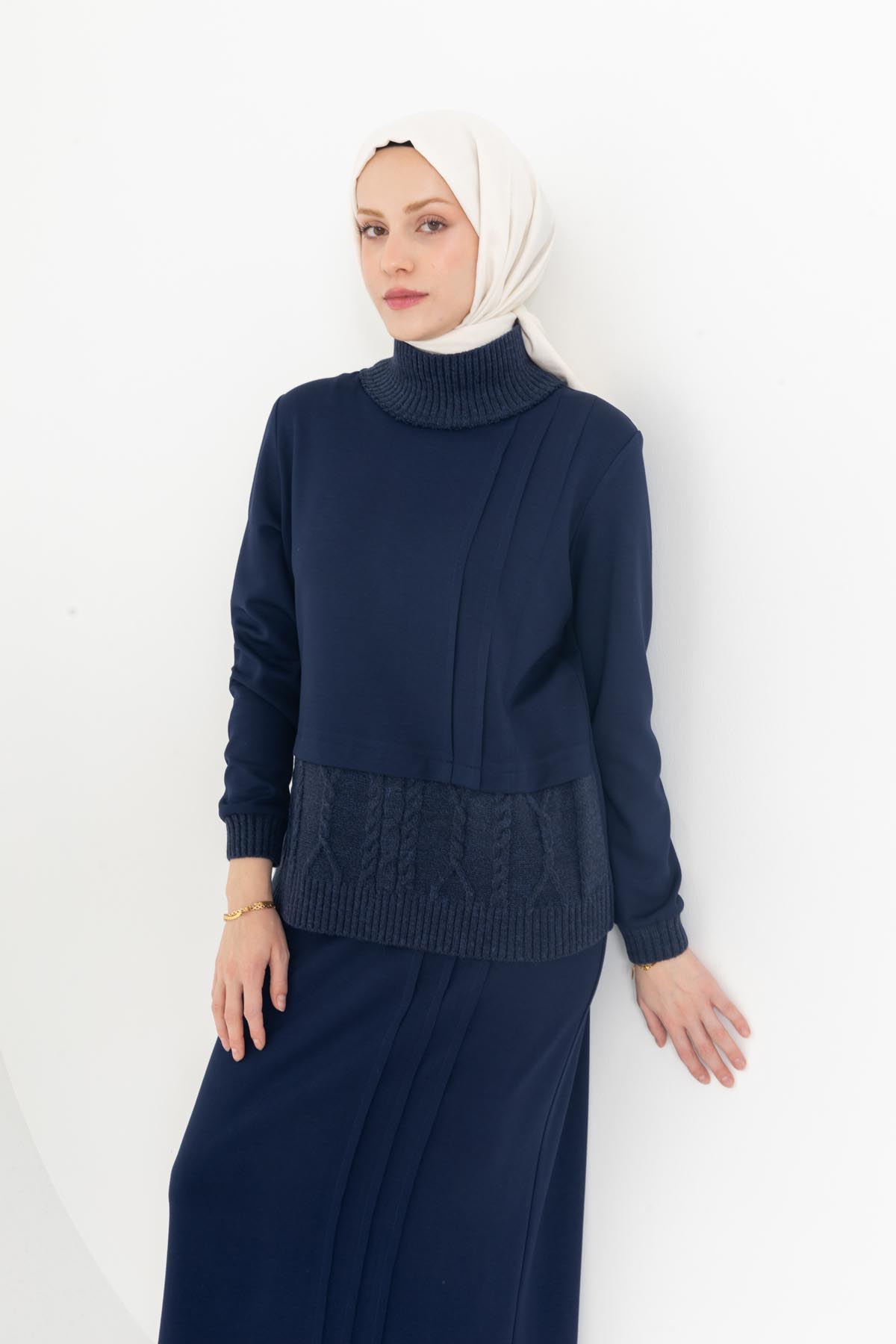 MODAL TUNİK & ETEK TAKIM Lacivert 3