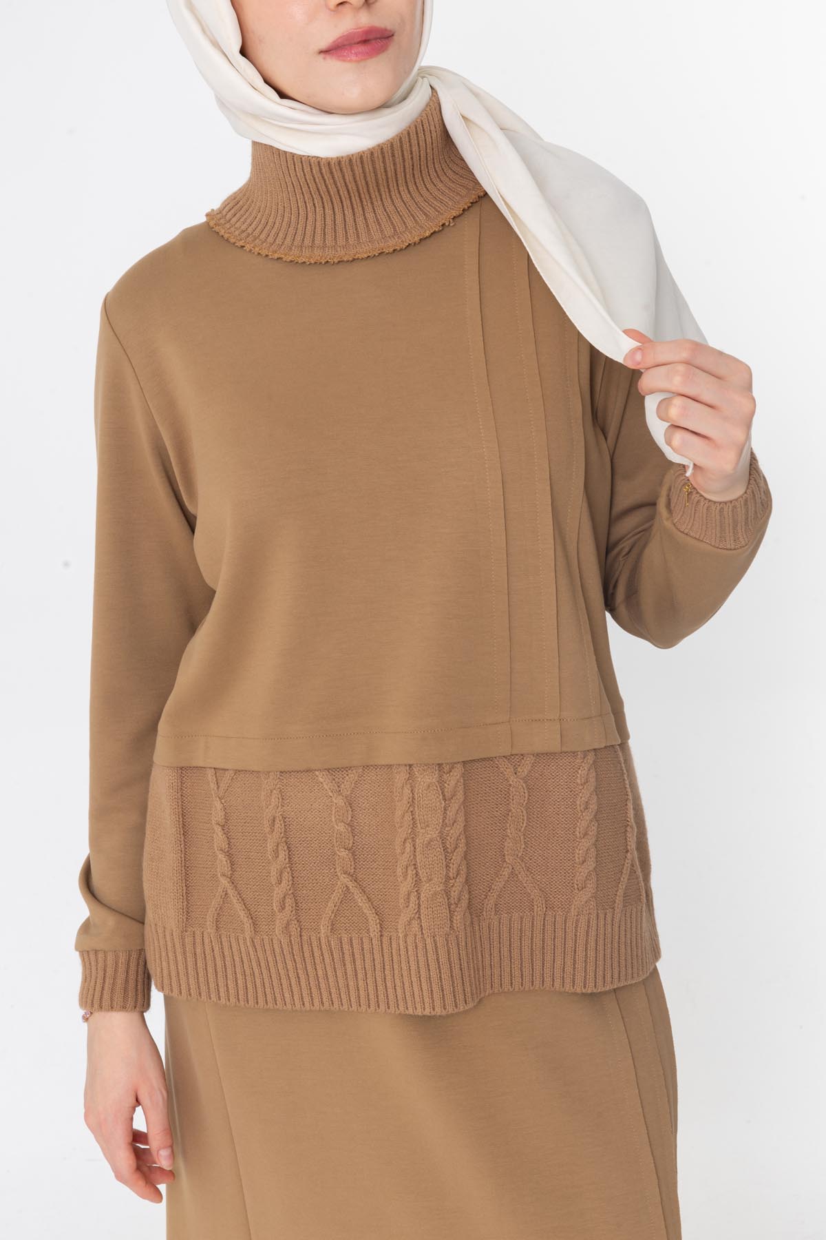 MODAL TUNİK & ETEK TAKIM Camel 5