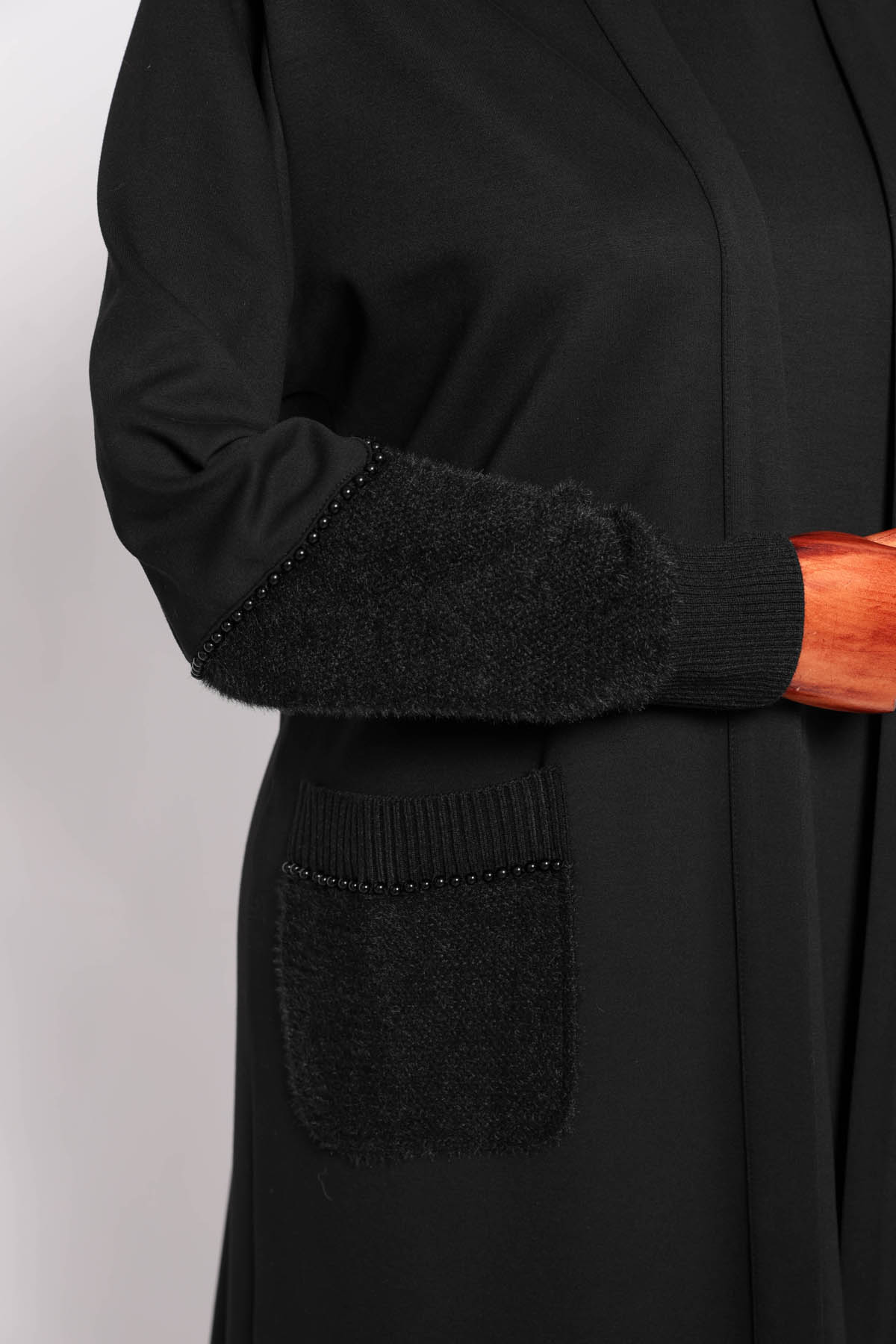 MODAL HIRKA TRİKO KONBİNLİ ÜÇLÜ TAKIM Siyah 5