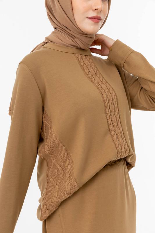 MODAL TUNİK & ETEK TAKIM Camel 4