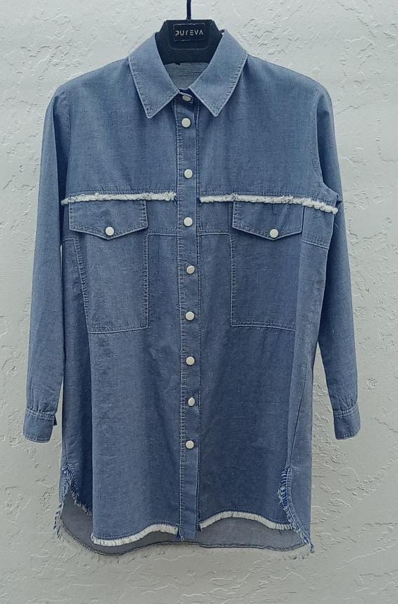 PAMUK TENCEL TUNİK Indigo 7