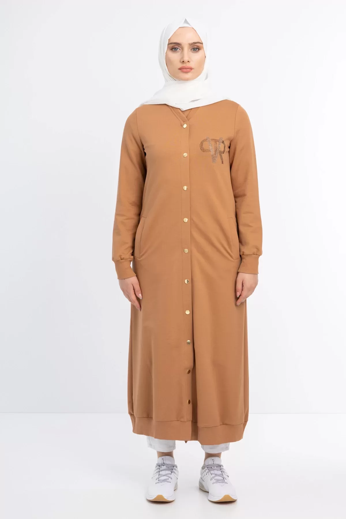 BLUEVA ÇITÇITLI GİY ÇIK SÜPER İKİ İPLİK Camel