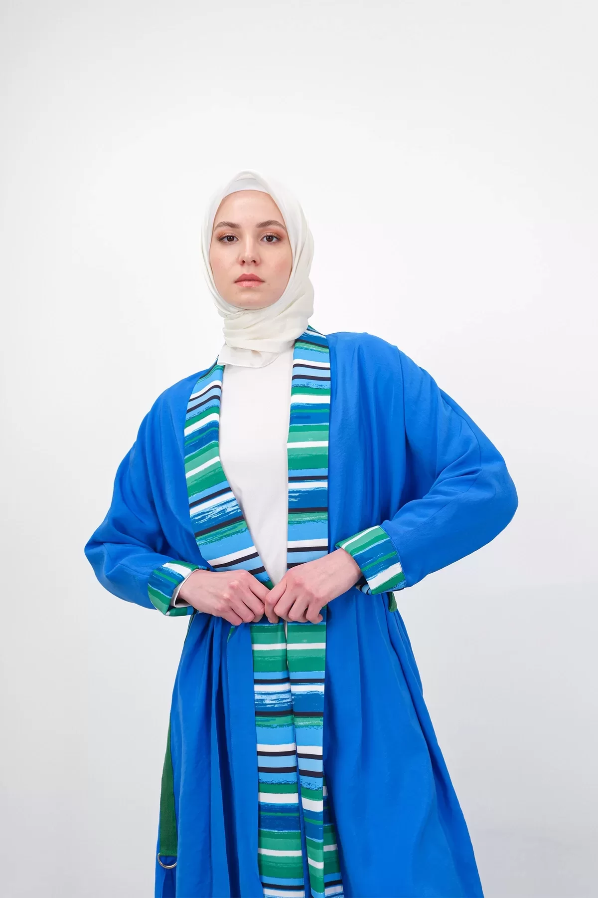 BAMBU KUMAŞ KAP Saks 5