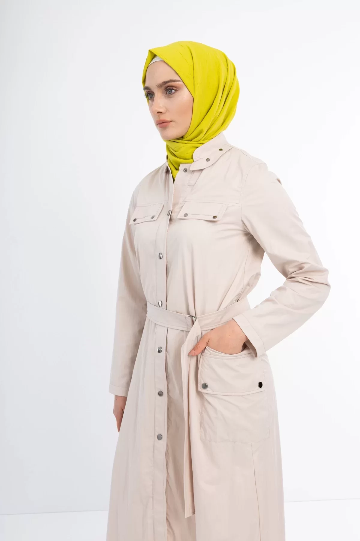 YAZLIK TRENÇKOT RİVETLİ Taş 4