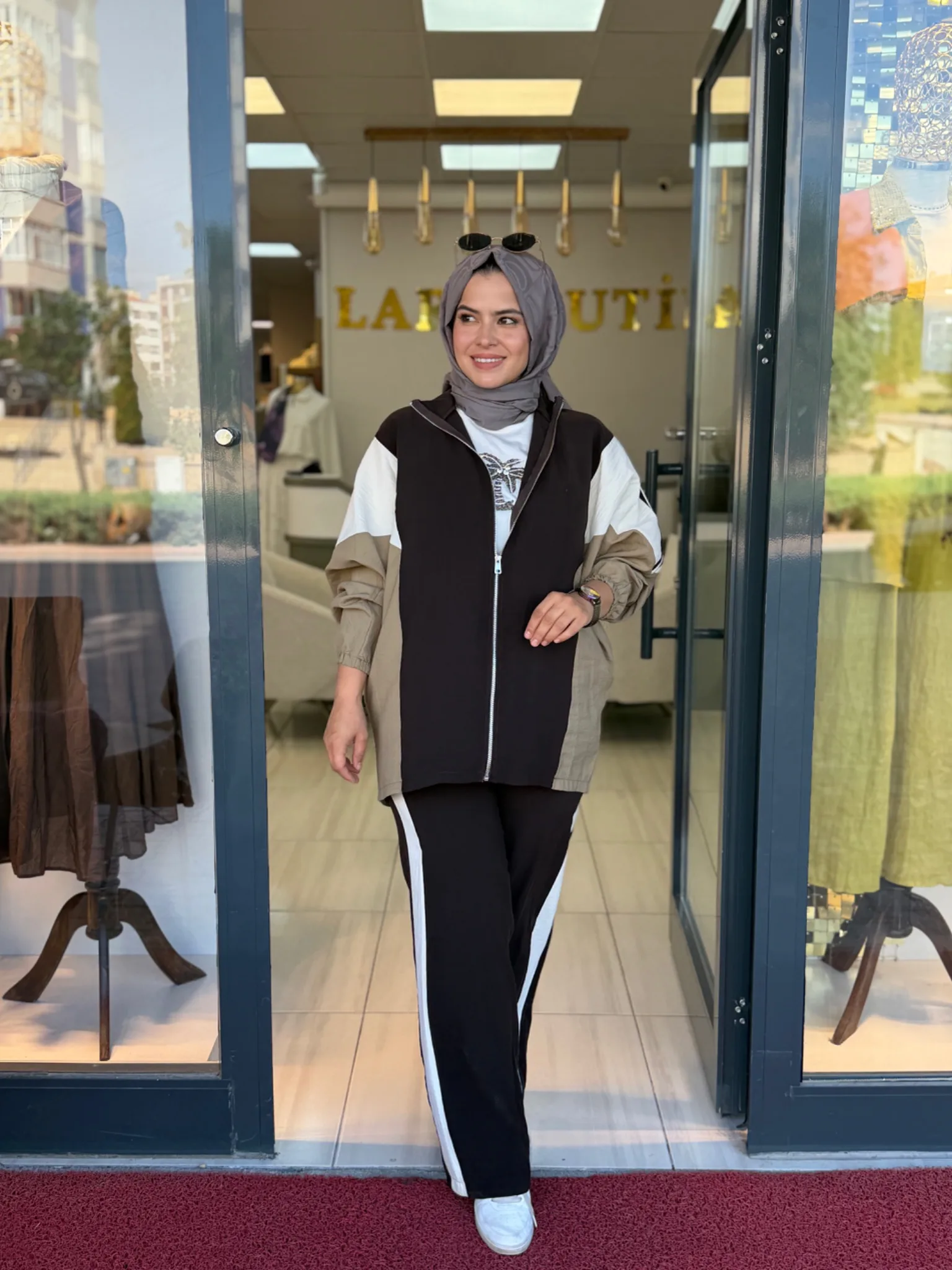 PİLİSE Spor ikili takım Kahverengi