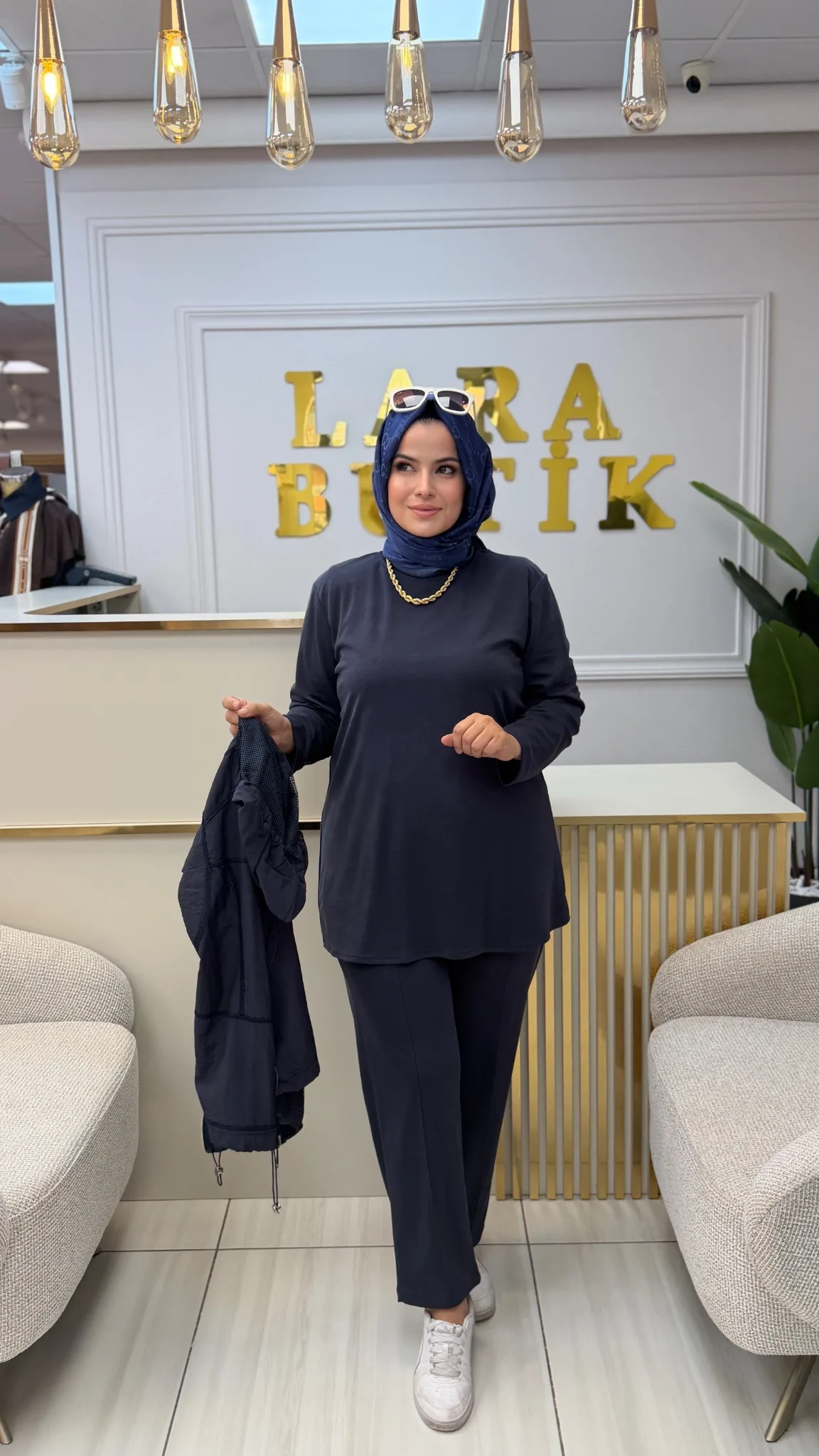 ÜÇ PARÇA YELEKLİ TAKIM Lacivert 2