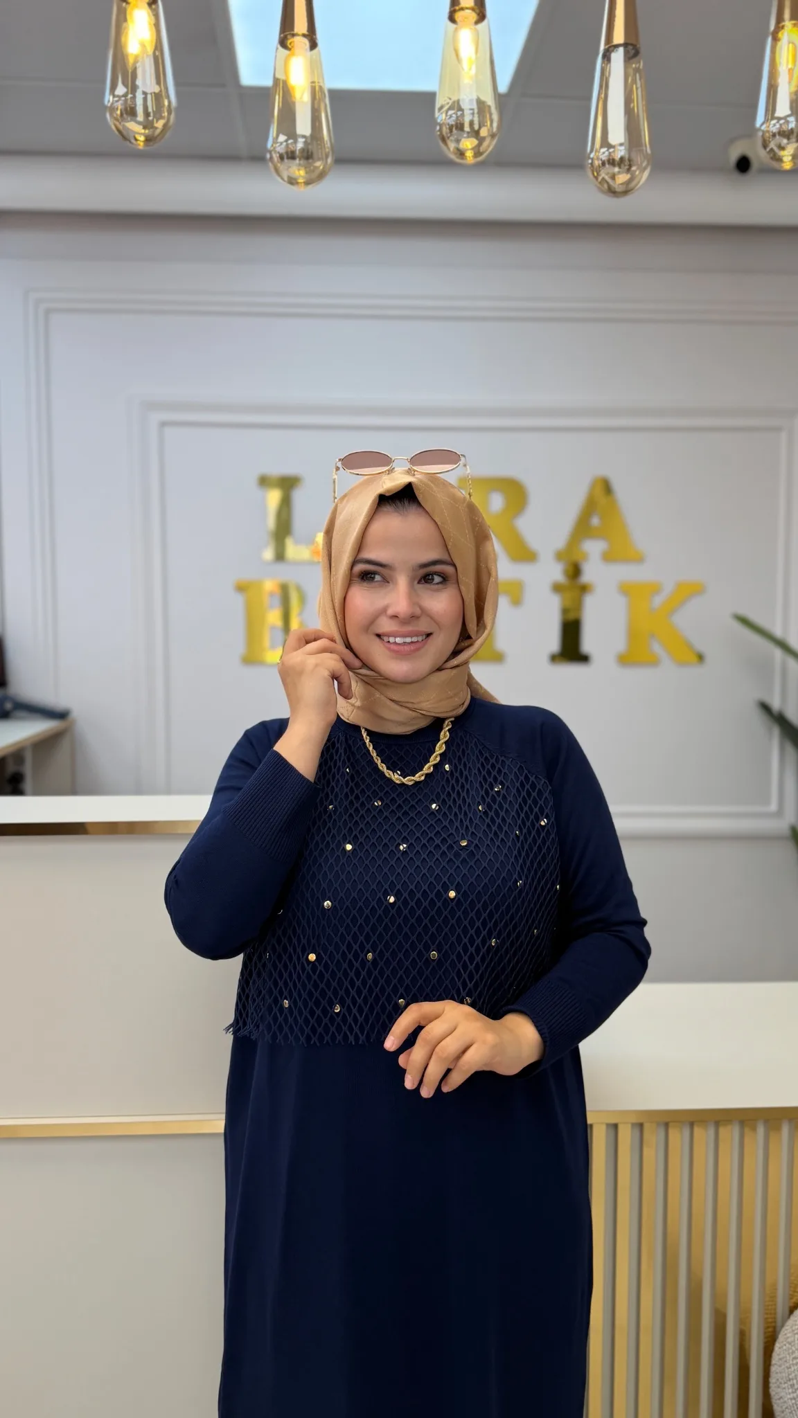 FİLE DETAYLI SOĞUK İPLİK MERSERİZE Lacivert 3