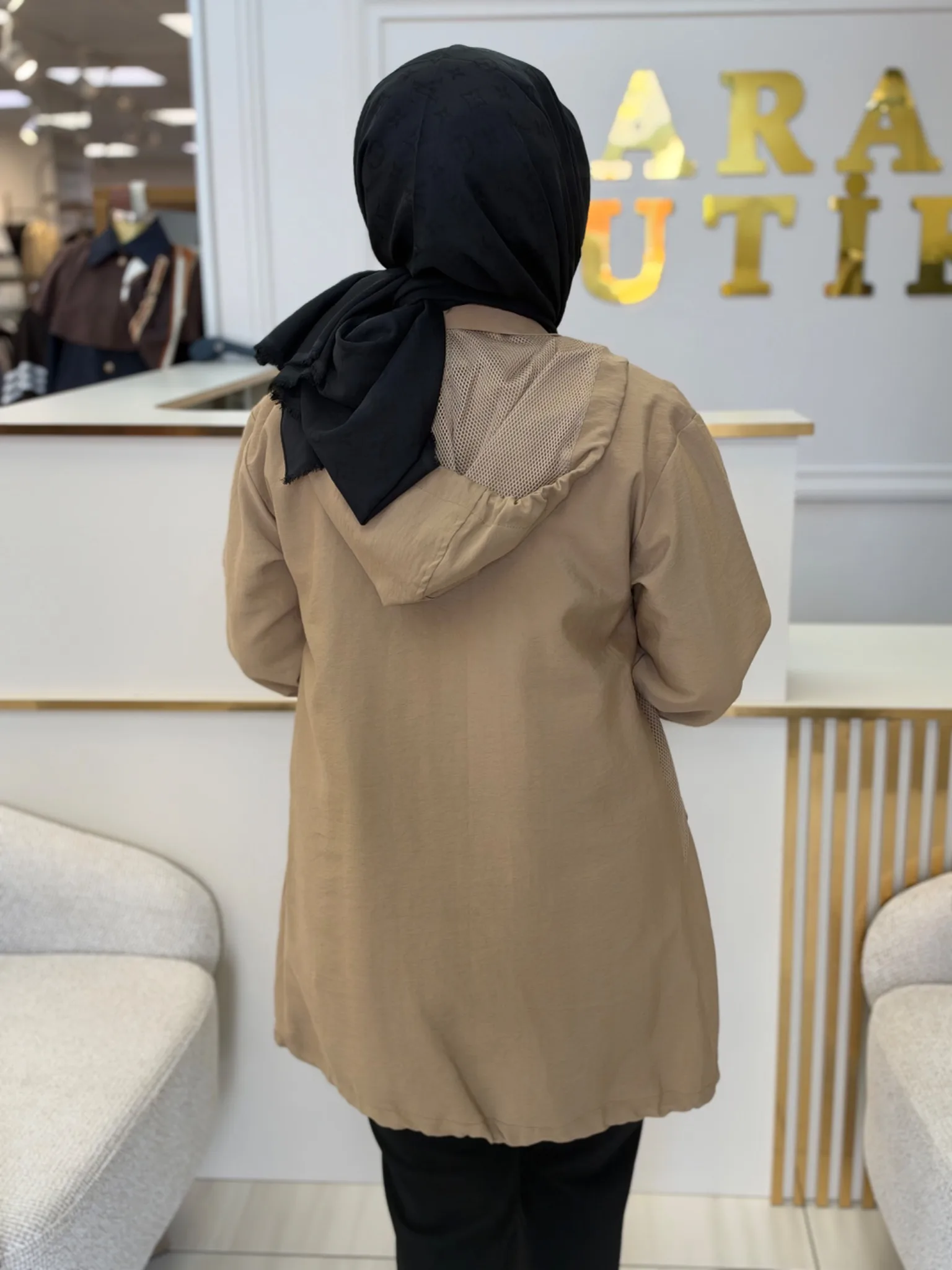 FİLE DETAYLI TRENCH Camel 3