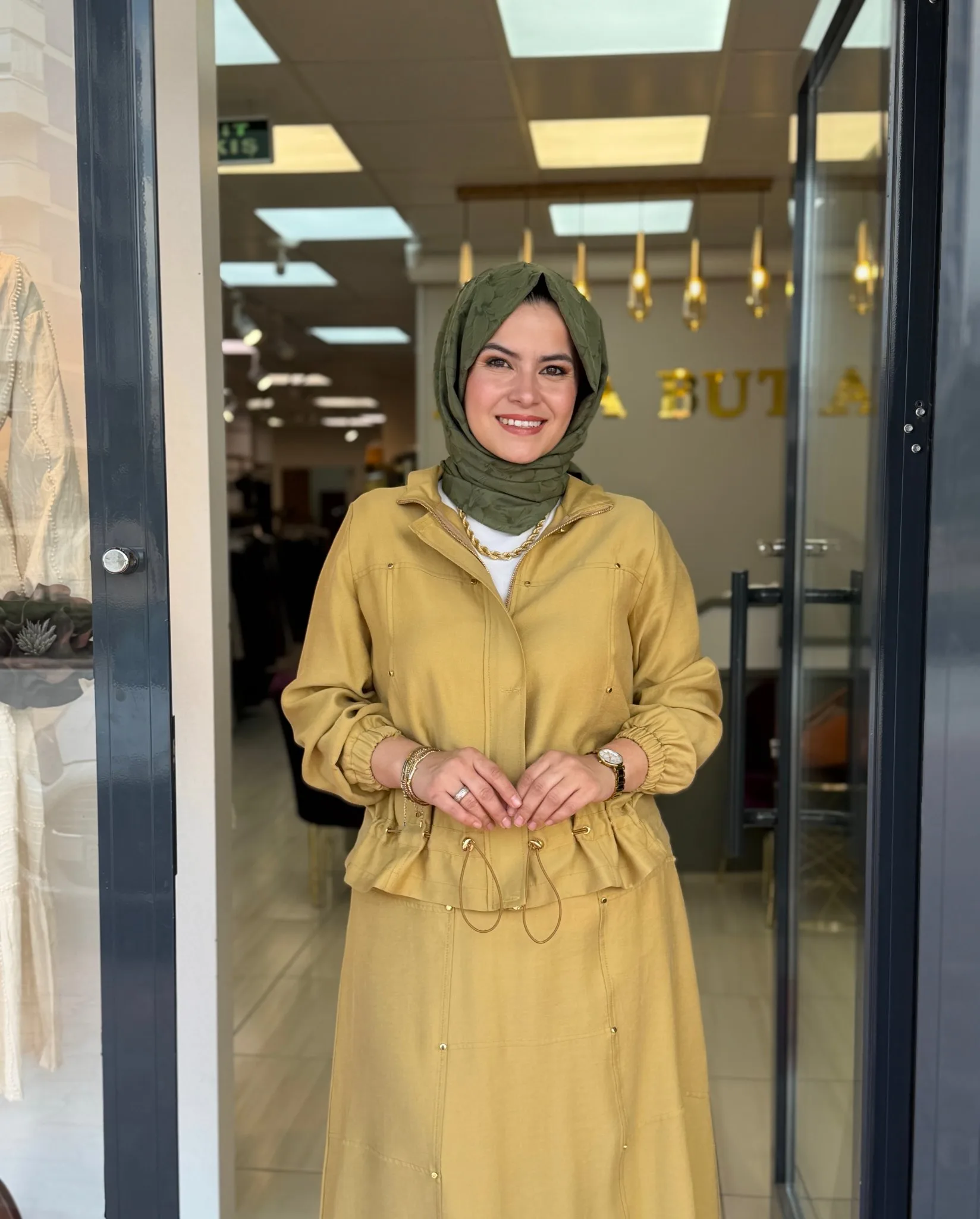 TENCEL ETEK CEKET TAKIM Yağ Yeşili 2