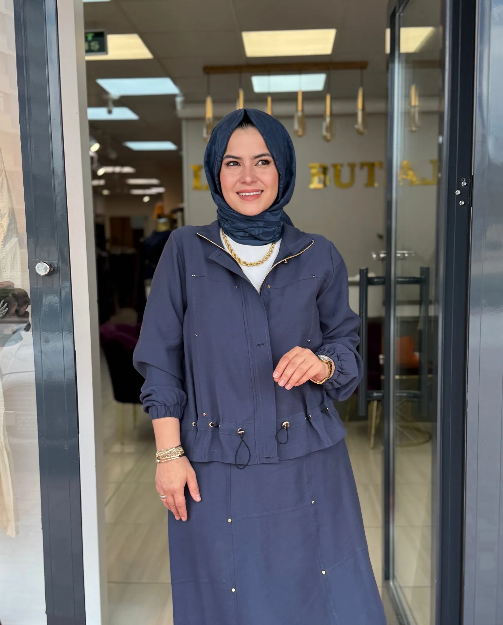 TENCEL ETEK CEKET TAKIM Indigo 2