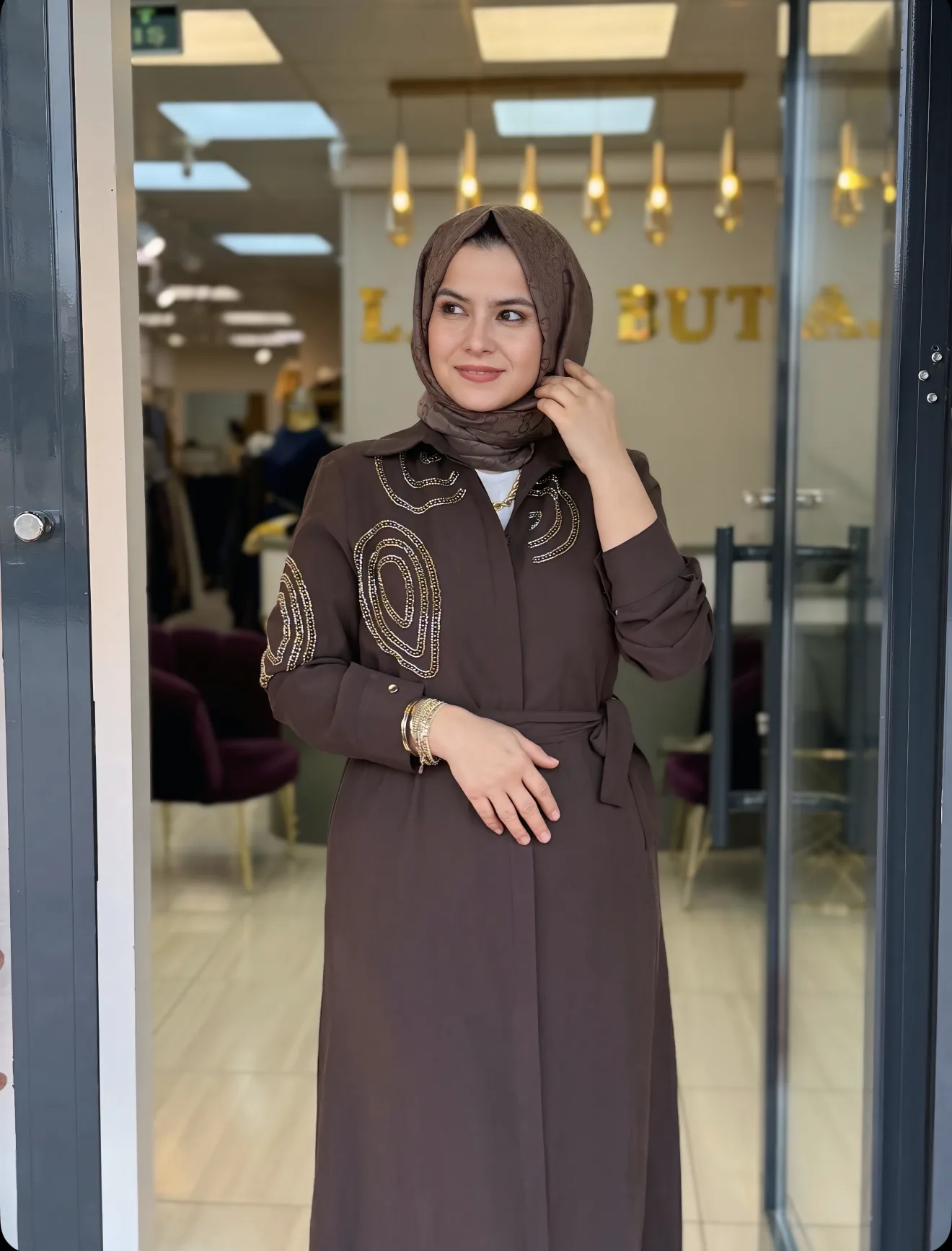ELBİSE Kahverengi 2
