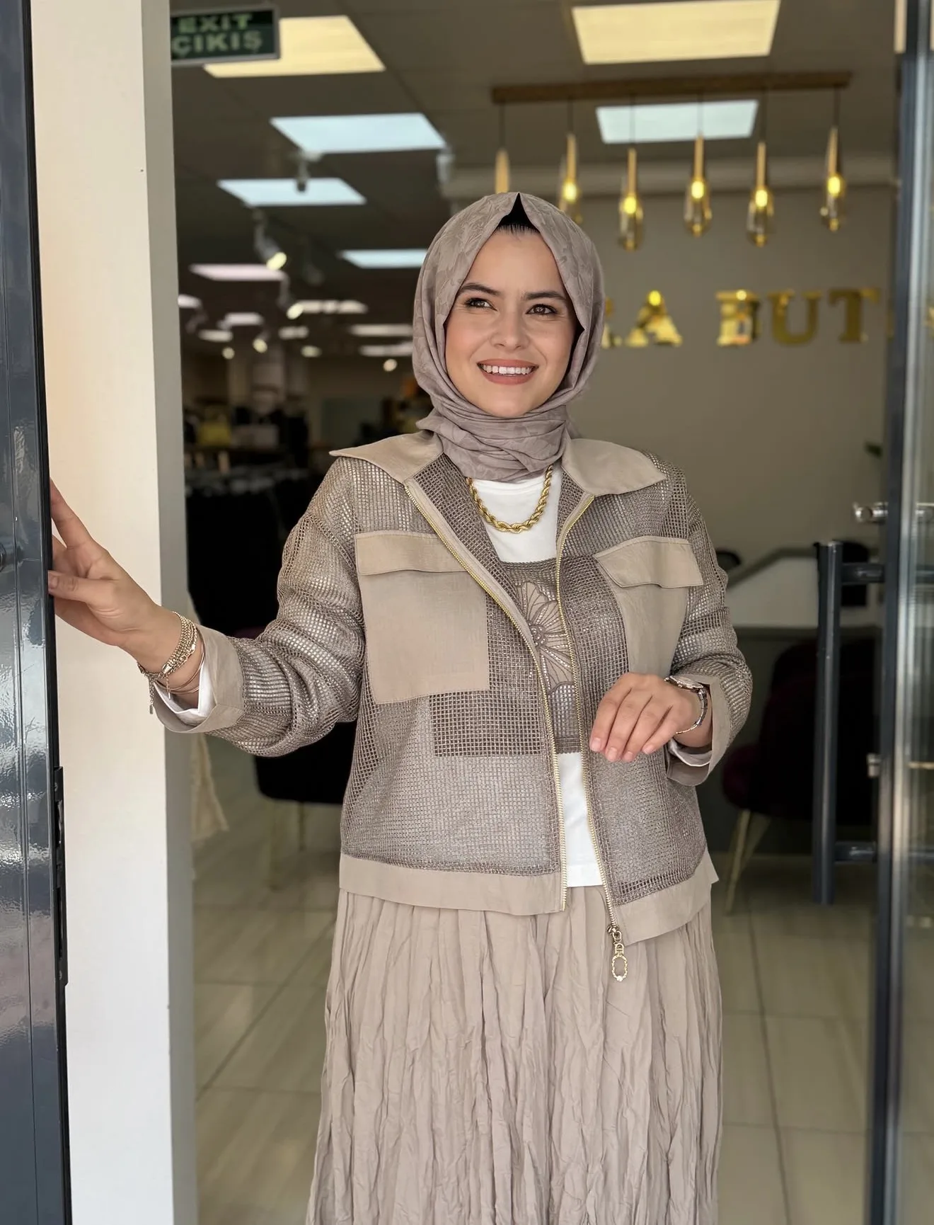 FİLELİ ETEKLİ TAKIM Bej 2