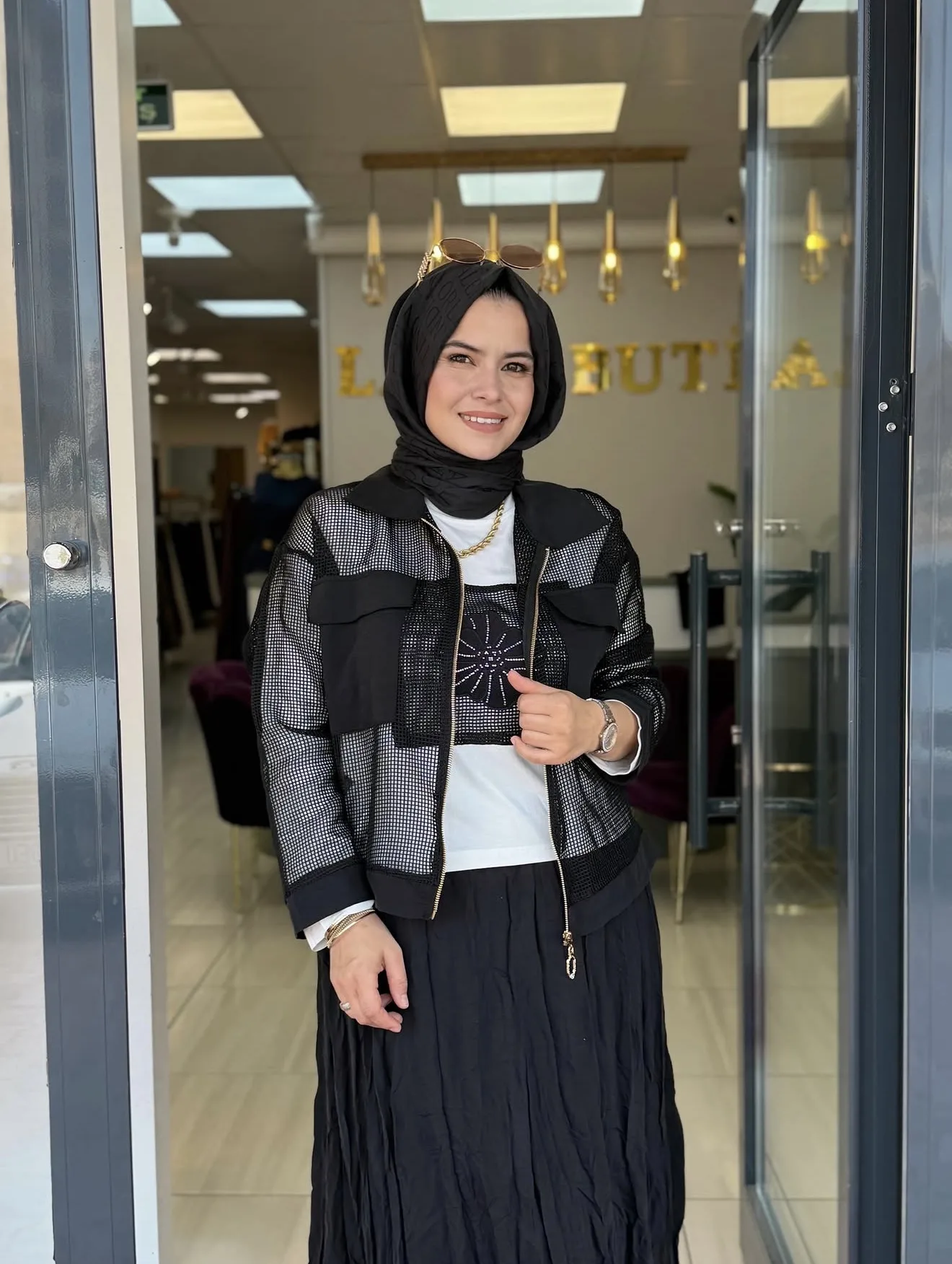 FİLELİ ETEKLİ TAKIM Siyah 2