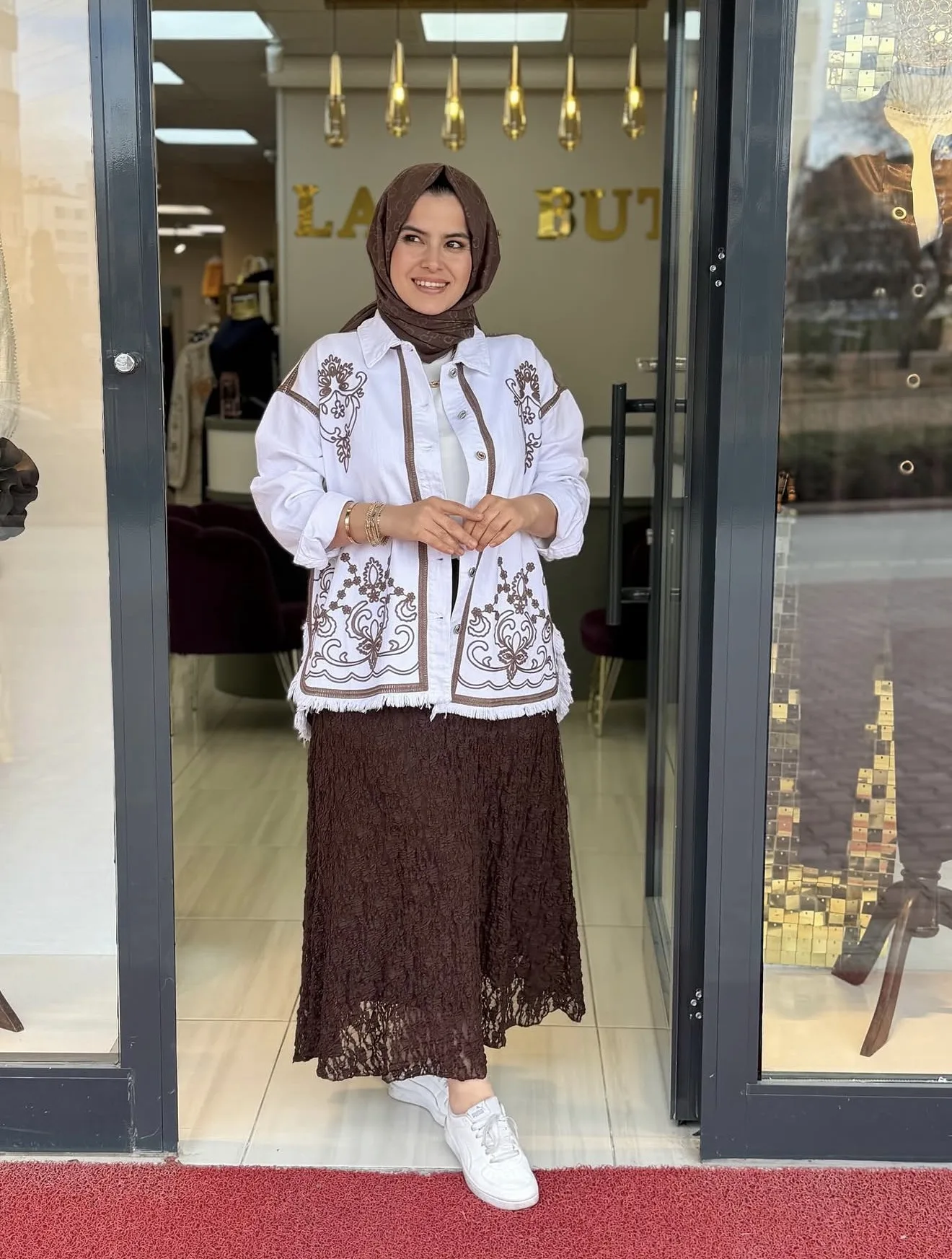 ADNAN ÖZKAN KOT CEKET Beyaz