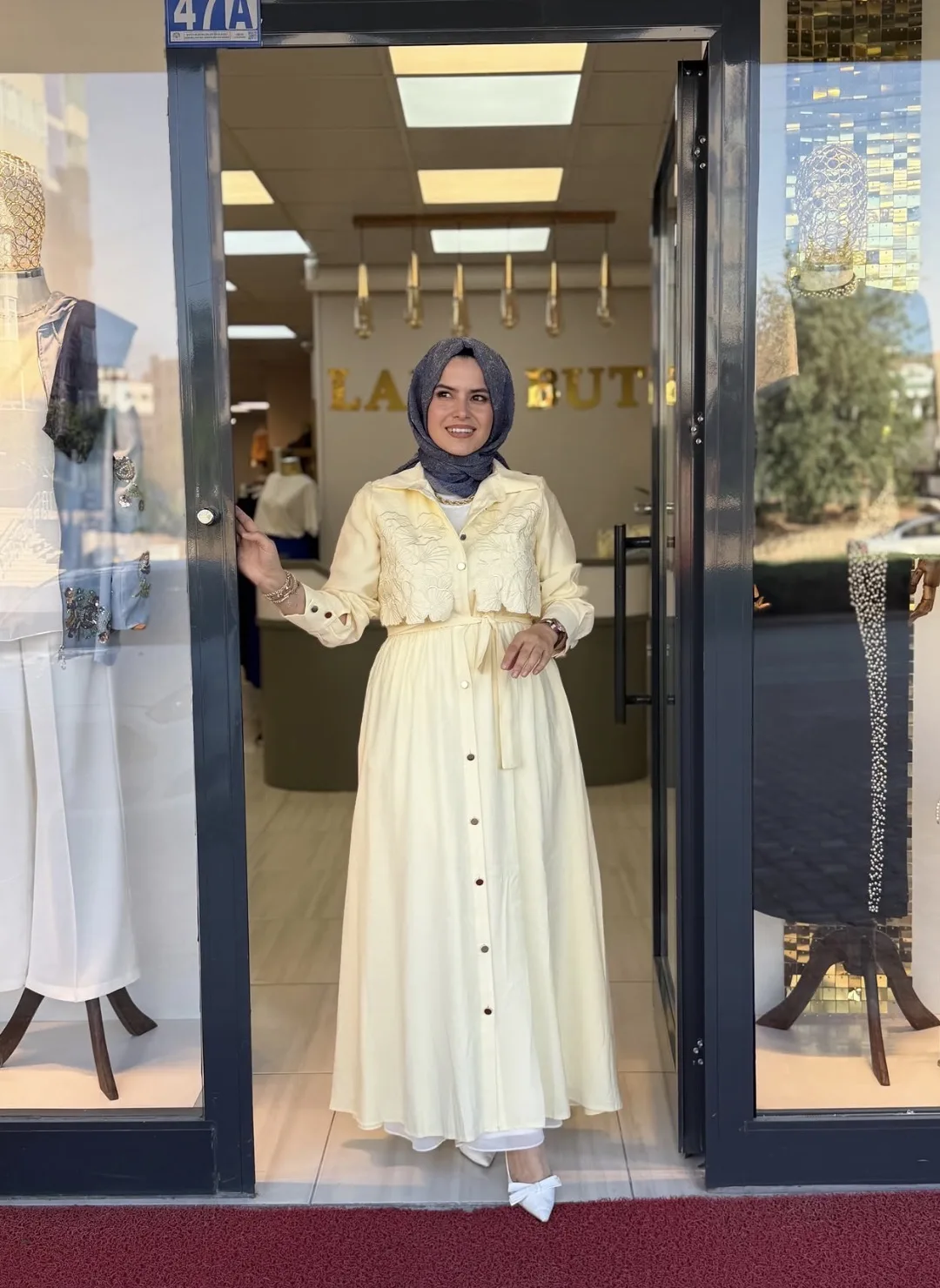 ESVET ELBİSE Sarı