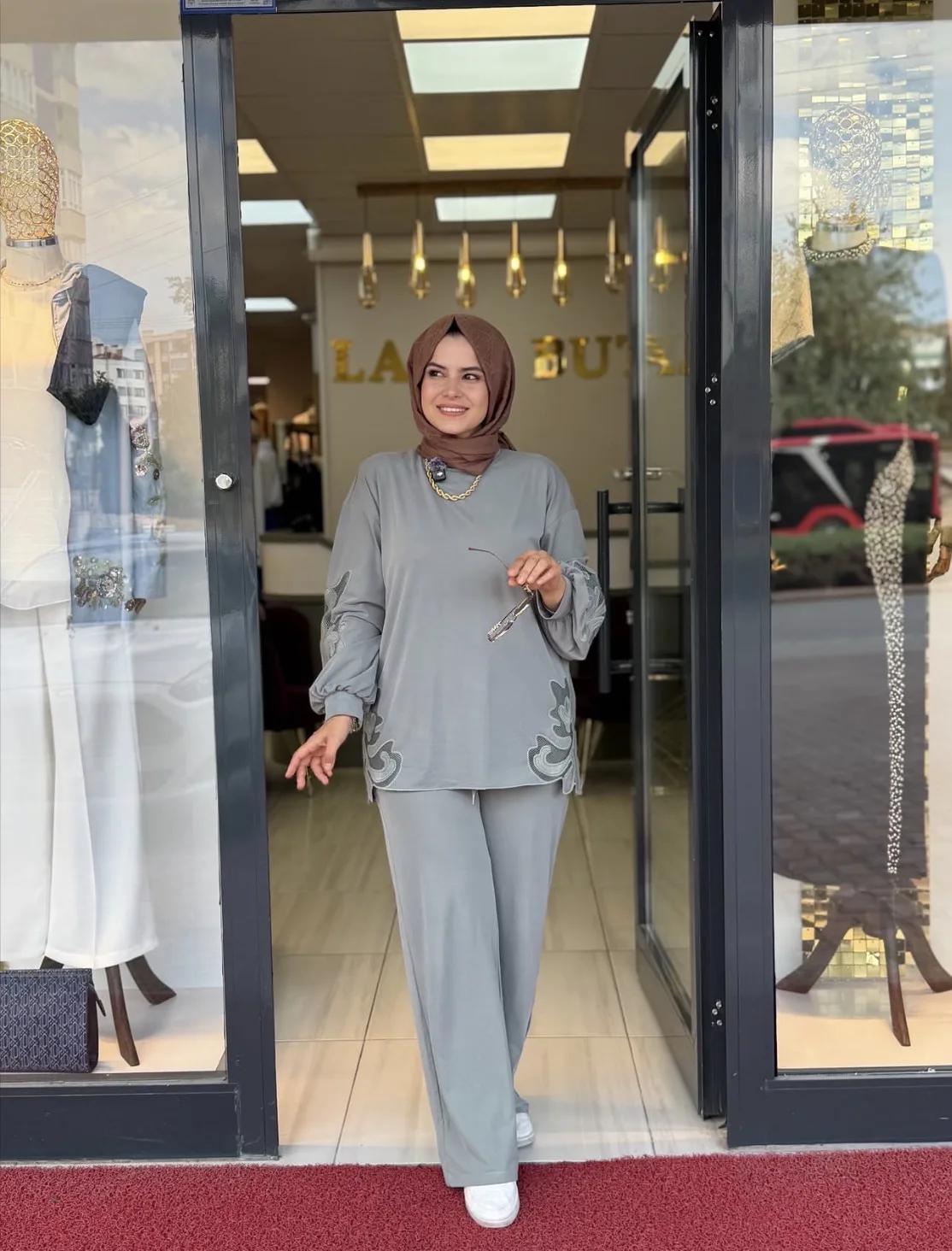 ADNAN ÖZKAN FİLE DETAYLI İKİLİ TAKIM Mint Yeşili