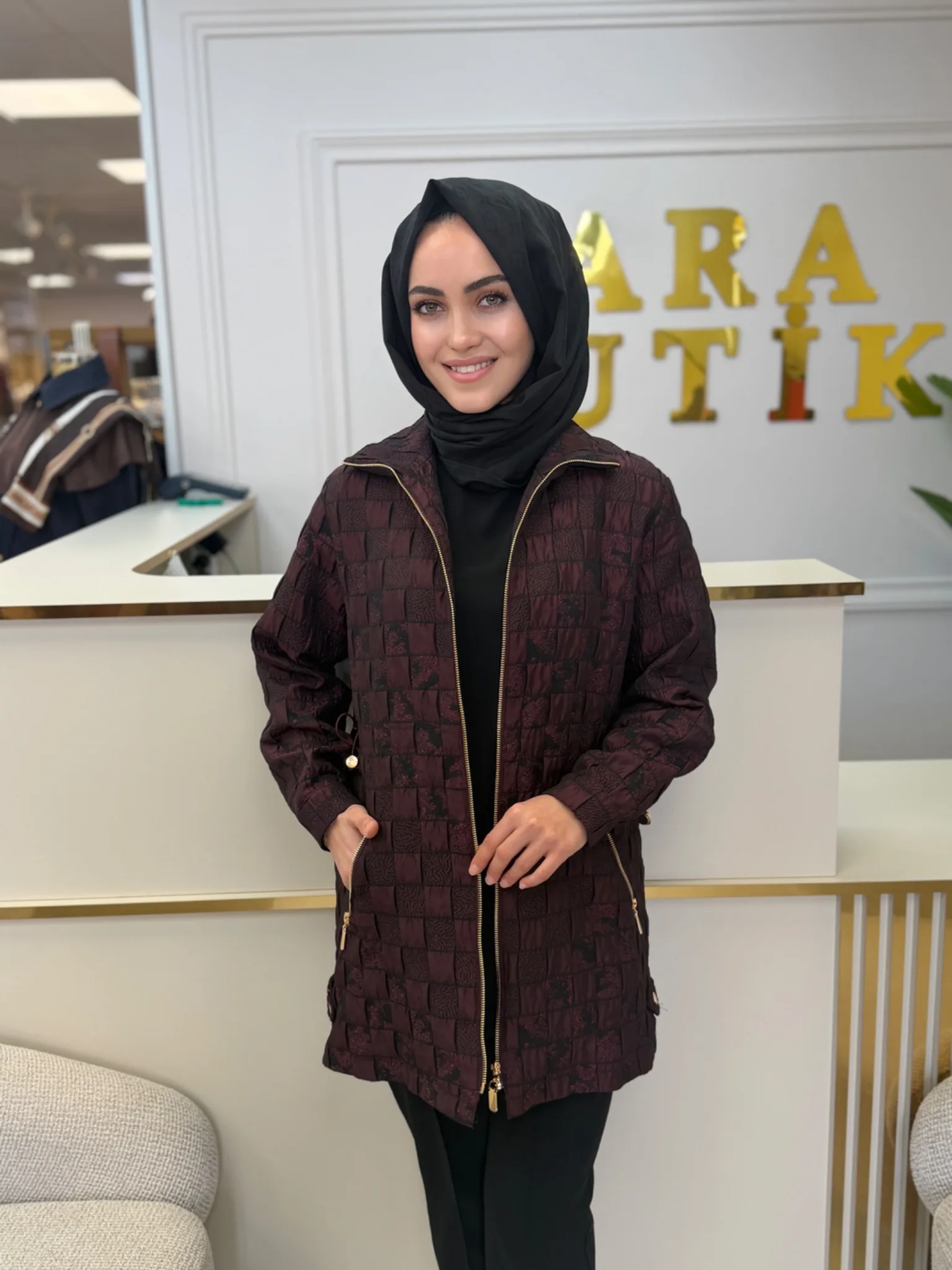JAKARLI KAPİTONE CEKET Mürdüm 2