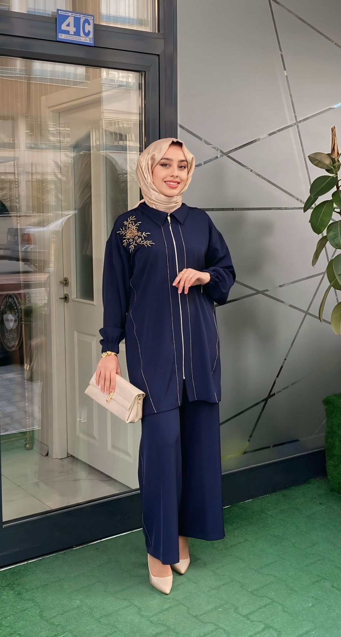 Müsemma İkili Takım Lacivert