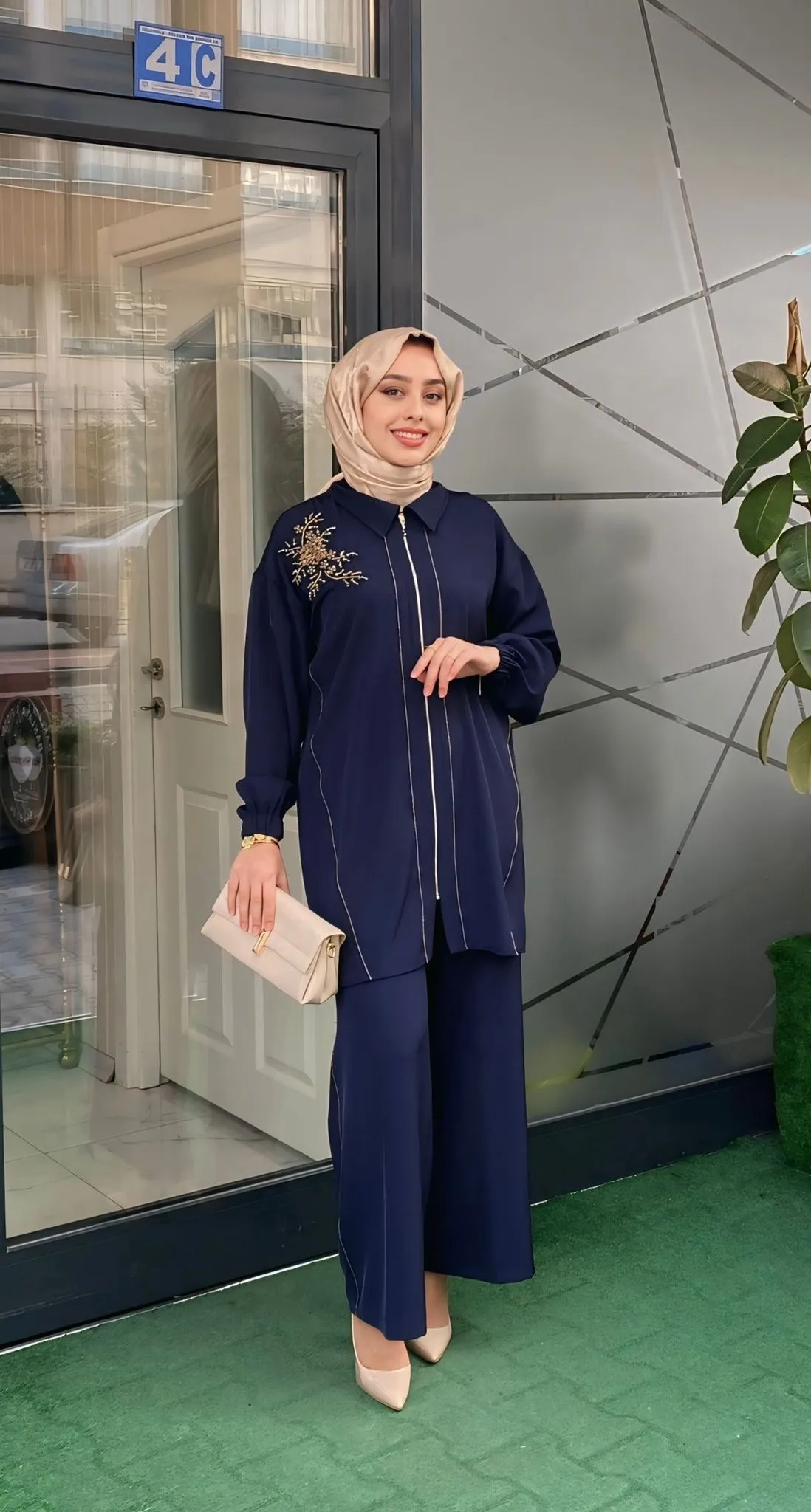 Müsemma İkili Takım Lacivert