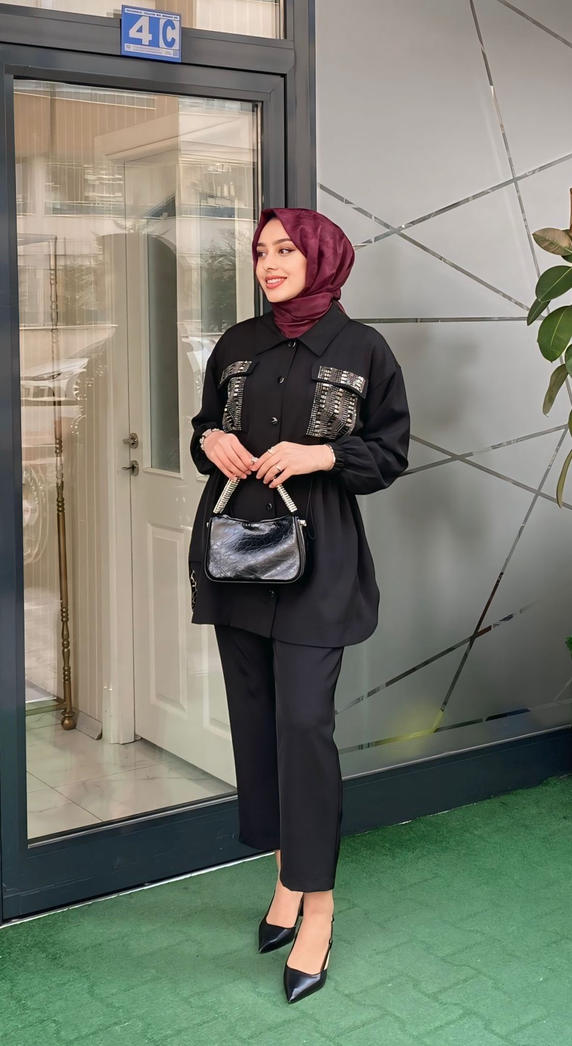 Müsemma İkili Takım Siyah