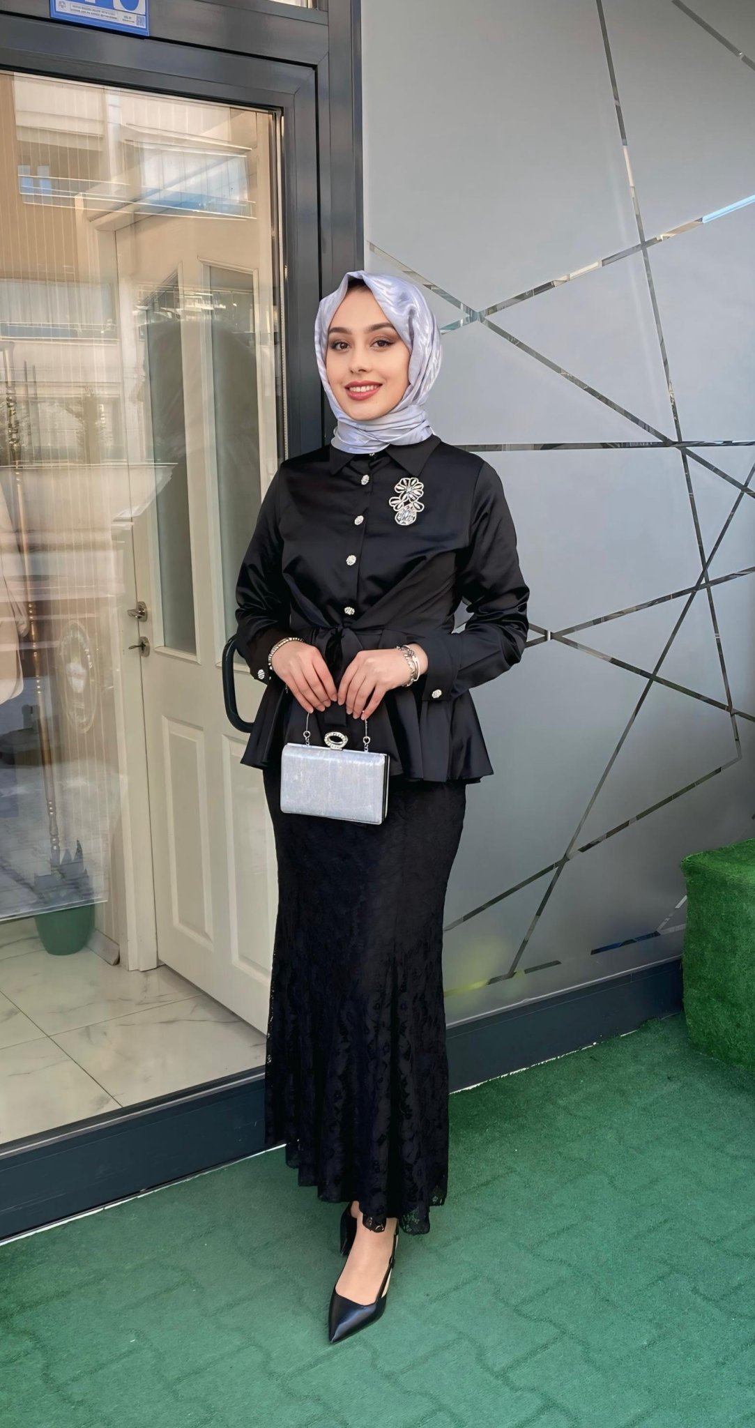 Selinada İkili Takım Siyah